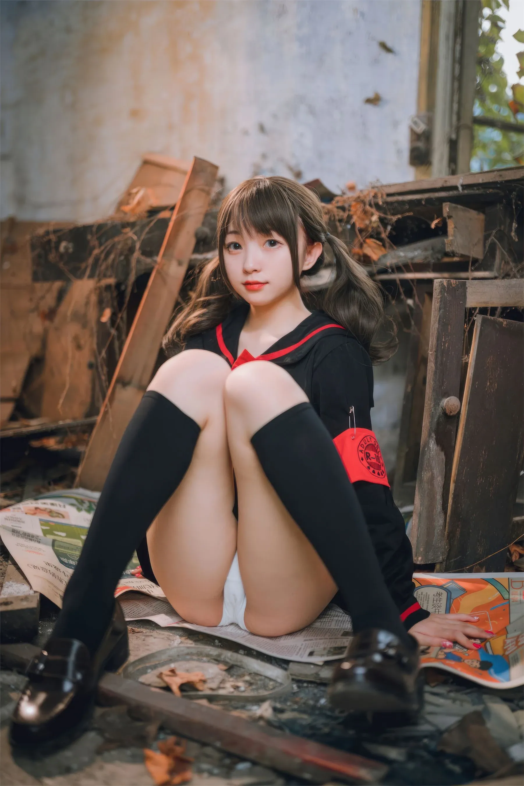 苗慄黃昏空姐美照 – 高貴魅力自然光實錄精選 - 15