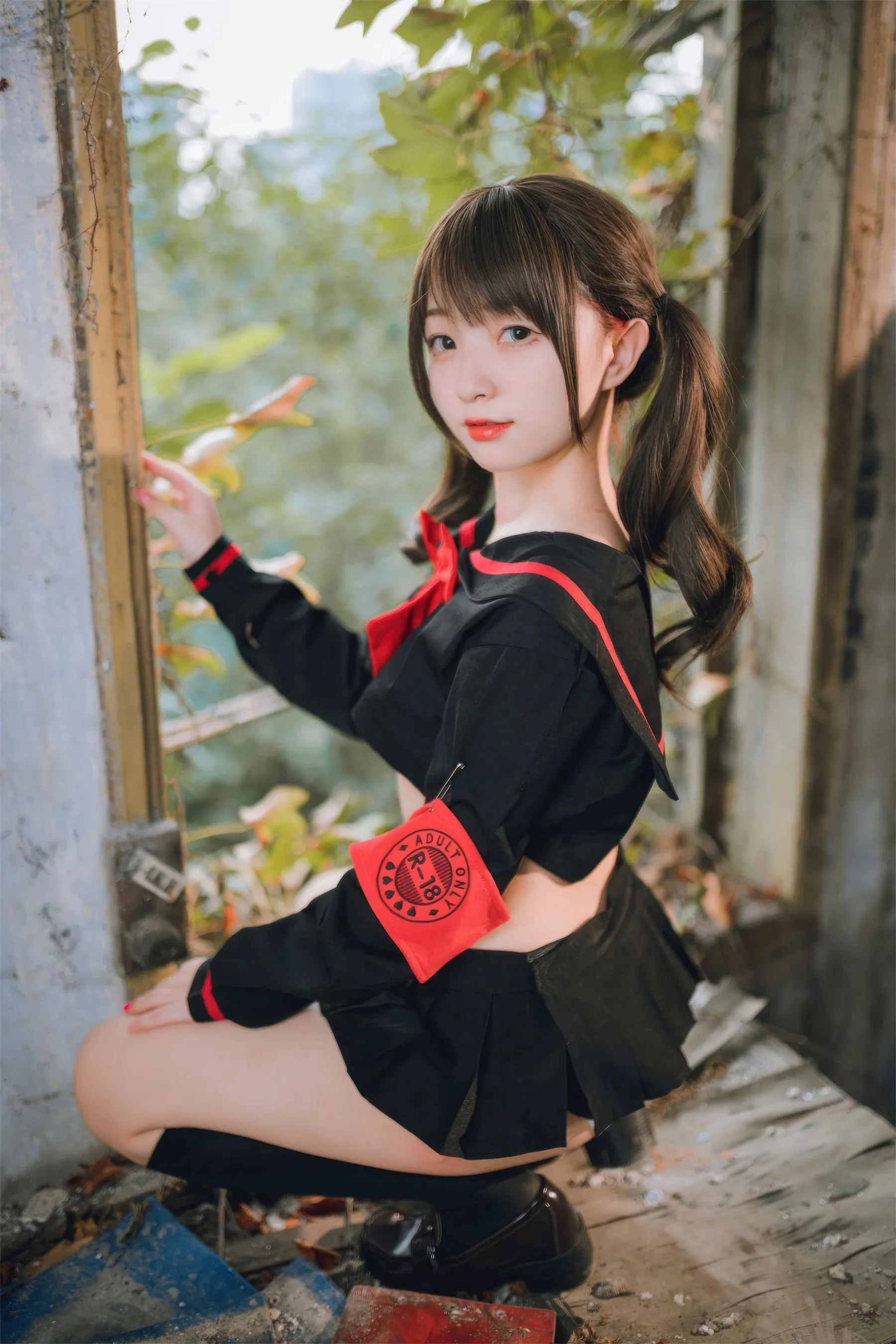 苗慄黃昏空姐美照 – 高貴魅力自然光實錄精選 - 21