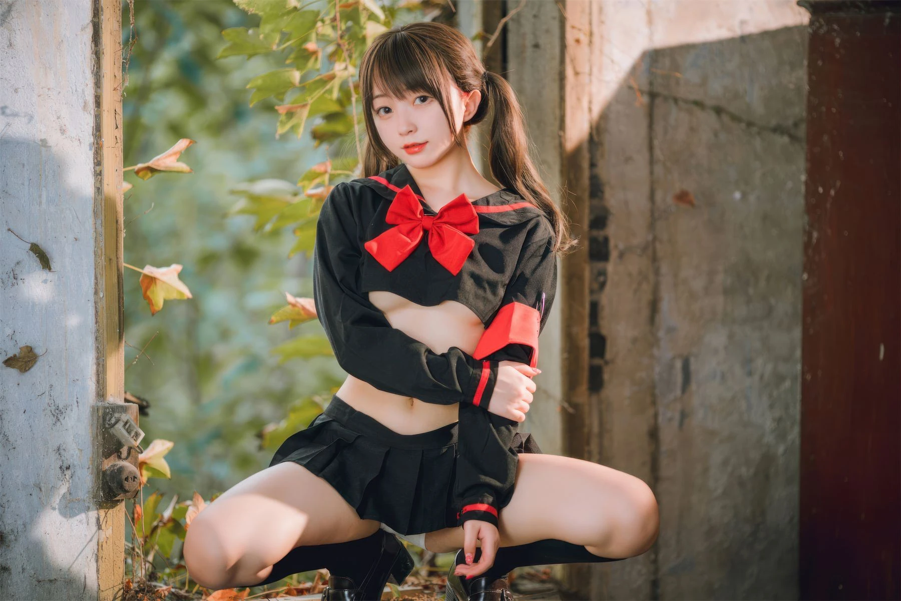 苗慄黃昏空姐美照 – 高貴魅力自然光實錄精選 - 23