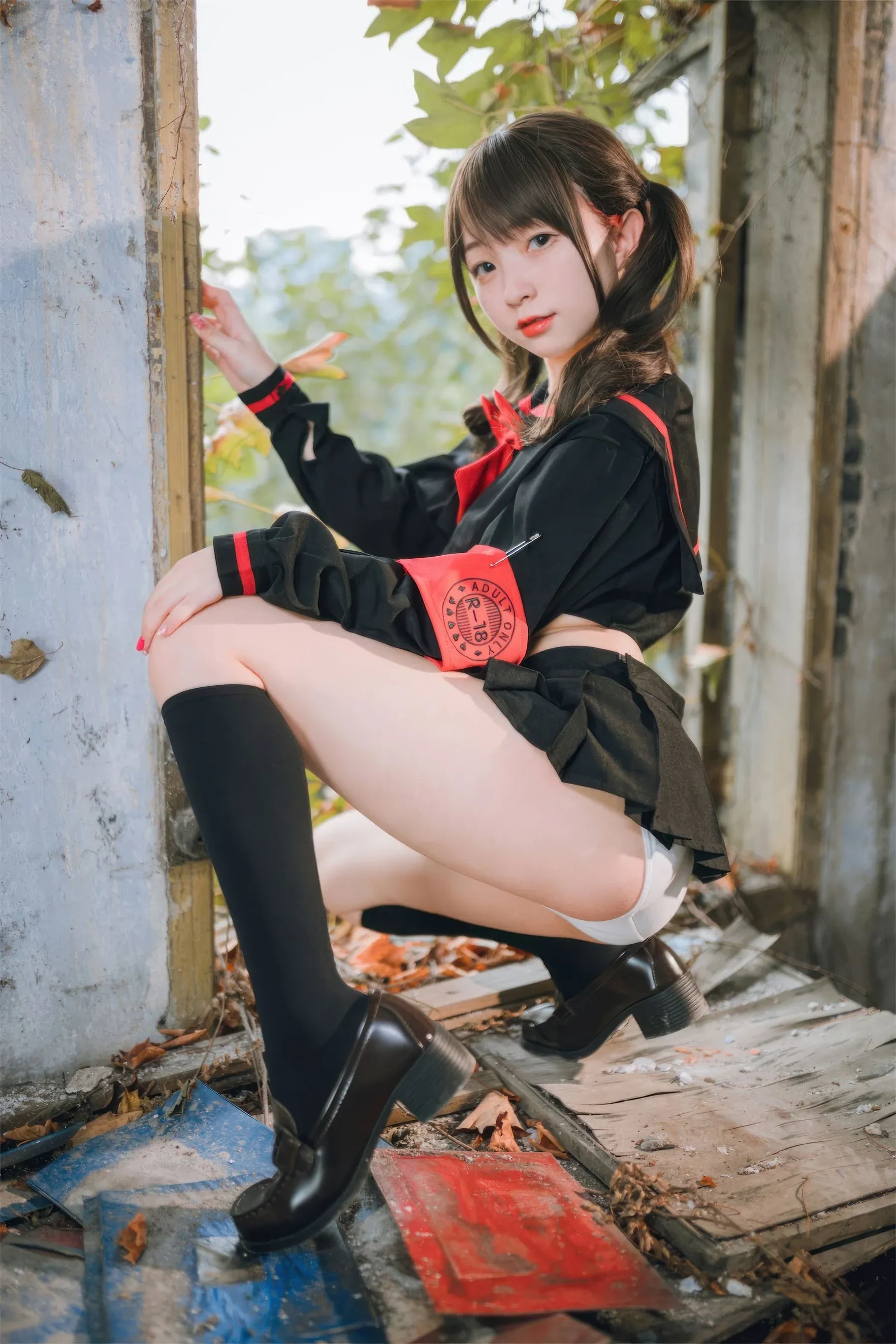 苗慄黃昏空姐美照 – 高貴魅力自然光實錄精選 - 30