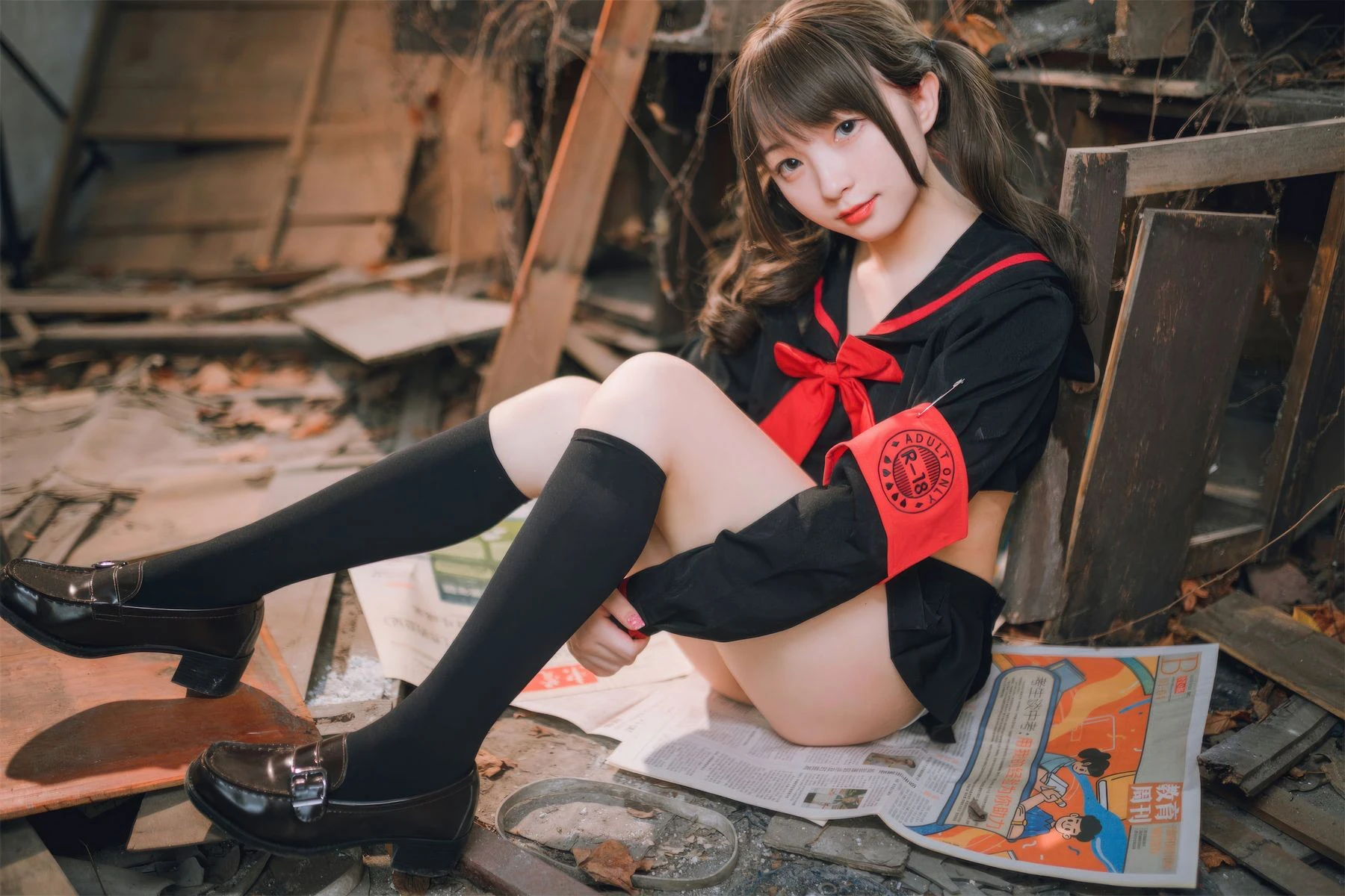苗慄黃昏空姐美照 – 高貴魅力自然光實錄精選 - 31