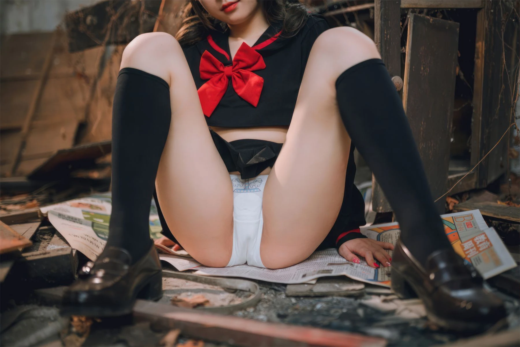 苗慄黃昏空姐美照 – 高貴魅力自然光實錄精選 - 46