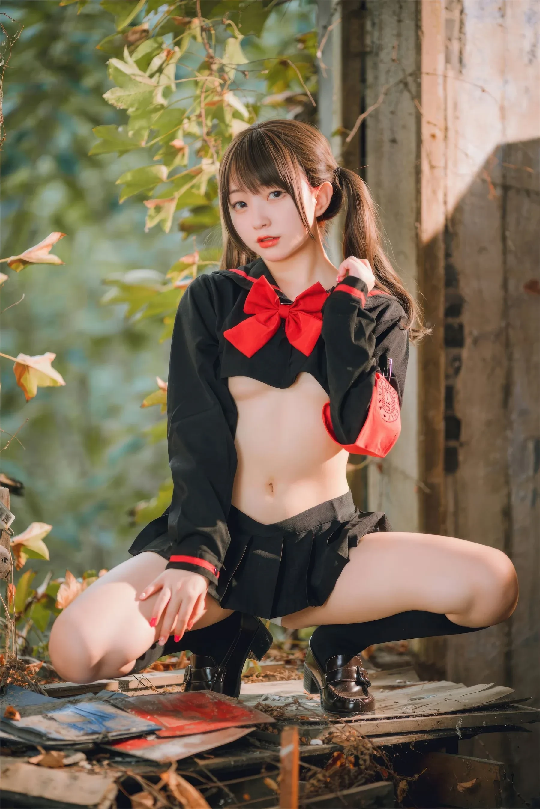 苗慄黃昏空姐美照 – 高貴魅力自然光實錄精選 - 64