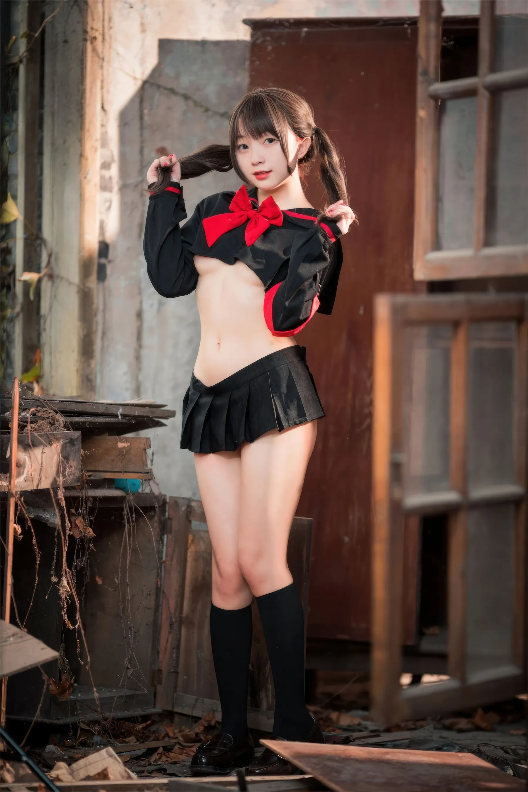 苗慄黃昏空姐美照 – 高貴魅力自然光實錄精選 - 66
