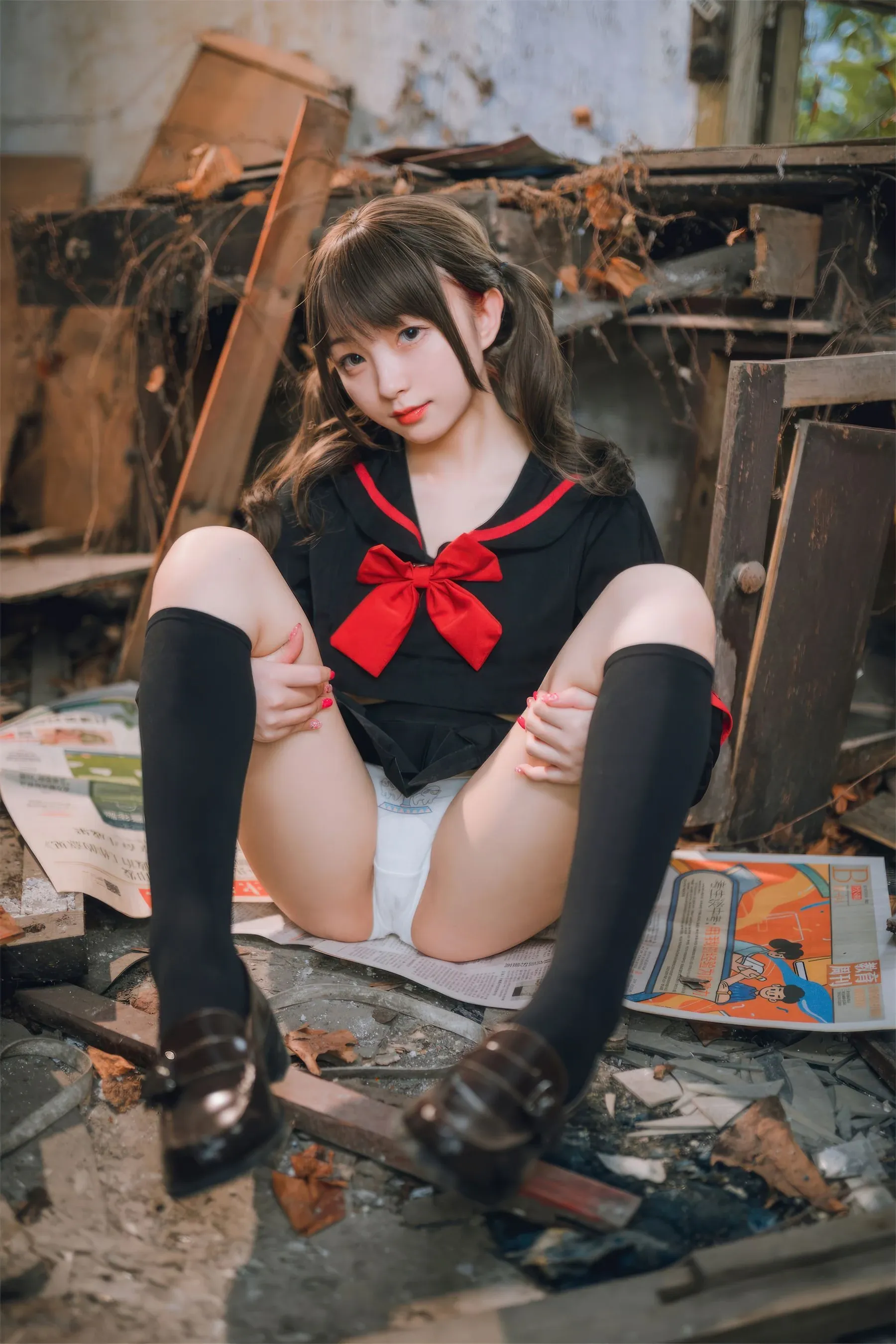 苗慄黃昏空姐美照 – 高貴魅力自然光實錄精選 - 7