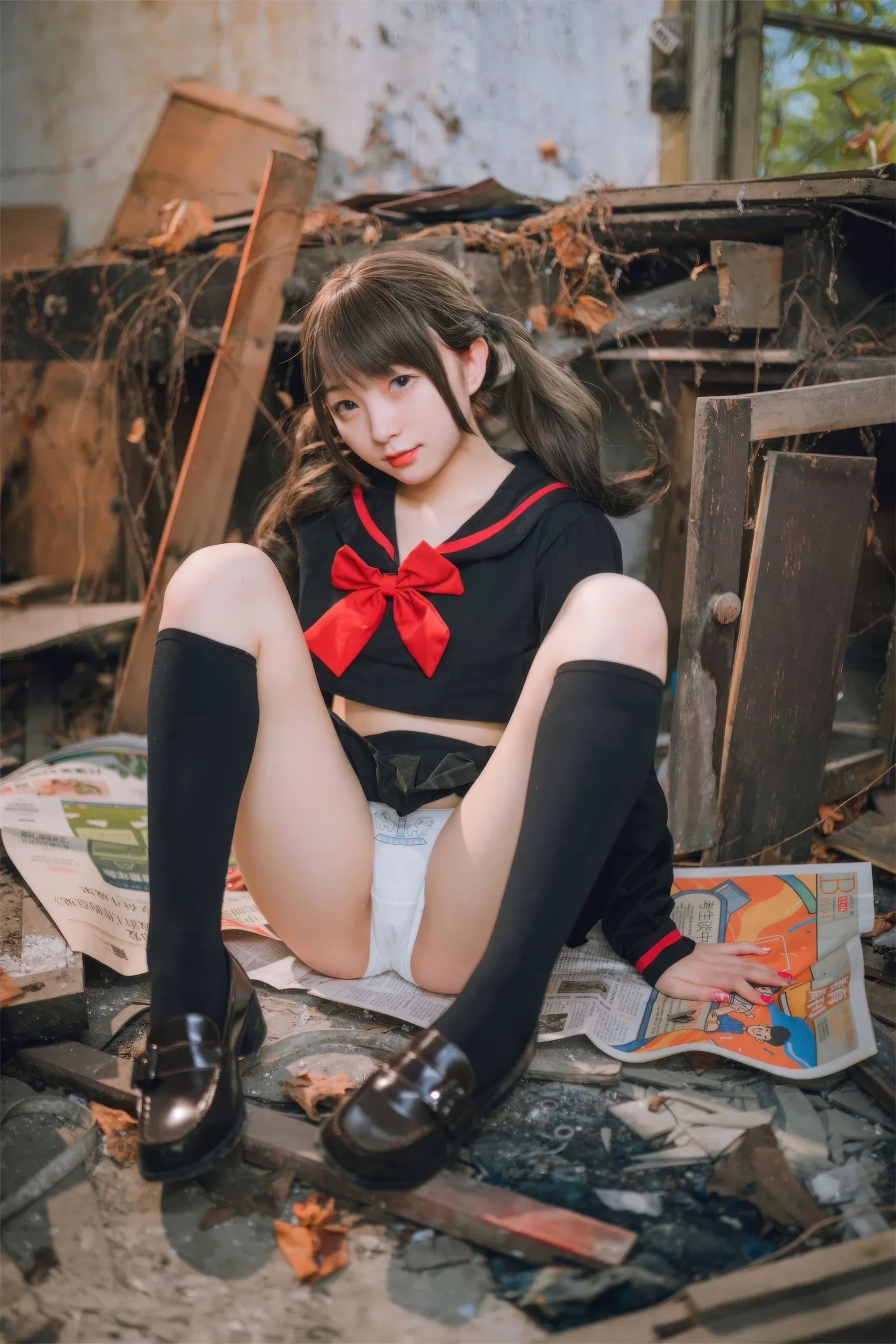 苗慄黃昏空姐美照 – 高貴魅力自然光實錄精選 - 80