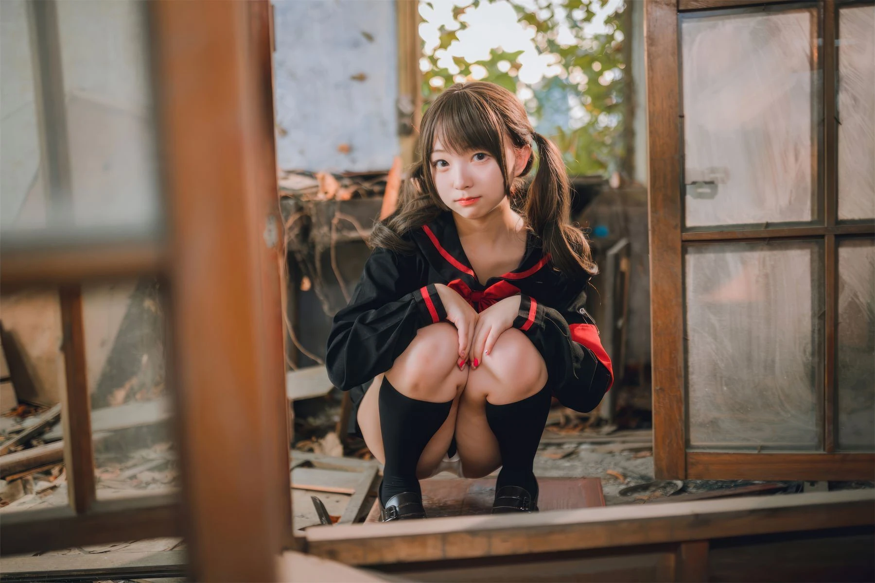 苗慄黃昏空姐美照 – 高貴魅力自然光實錄精選 - 83