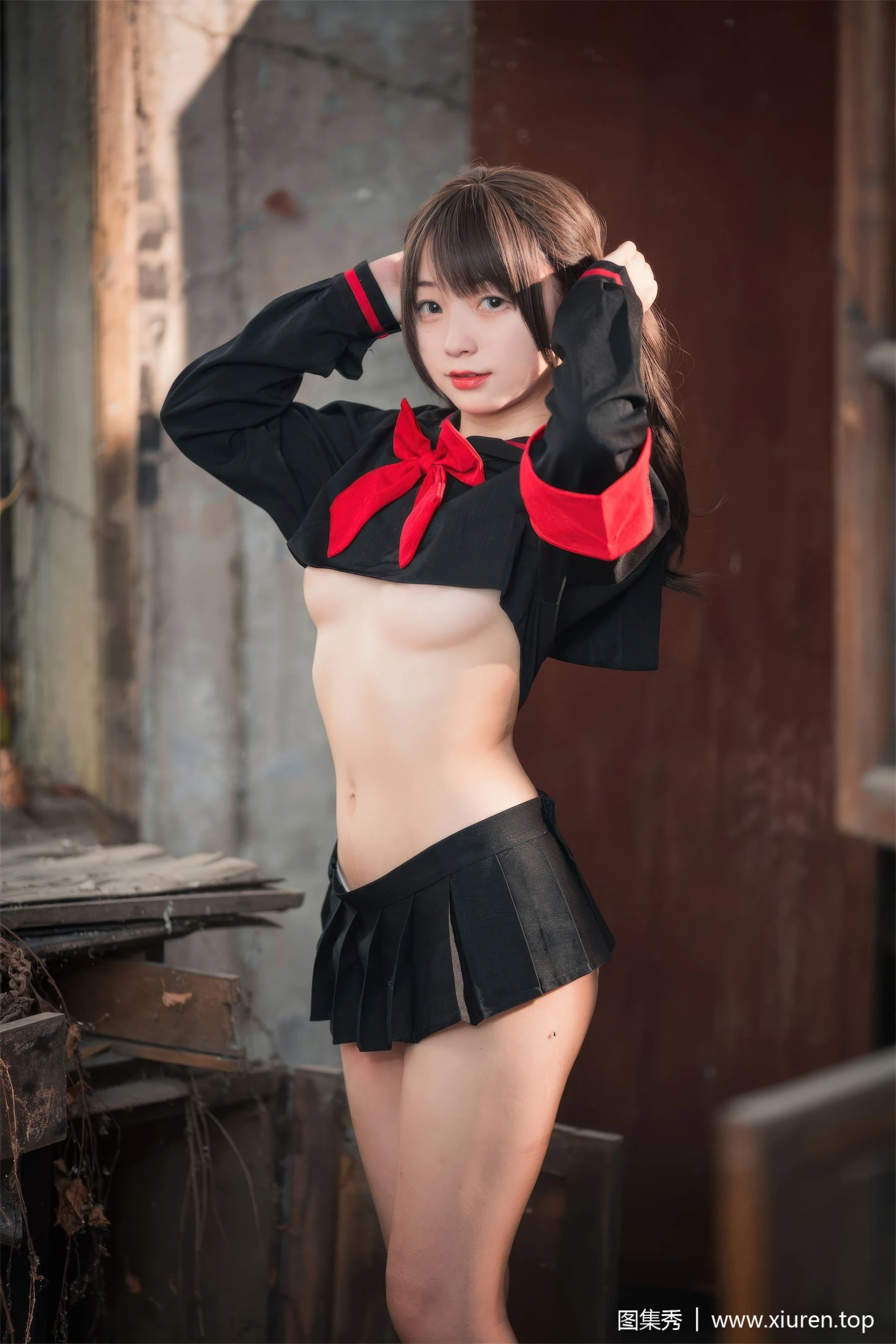 苗慄黃昏空姐美照 – 高貴魅力自然光實錄精選 - 87