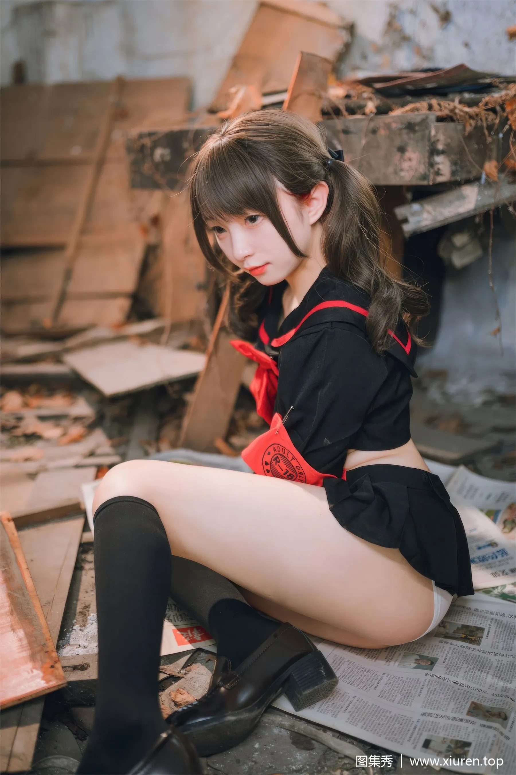 苗慄黃昏空姐美照 – 高貴魅力自然光實錄精選 - 94