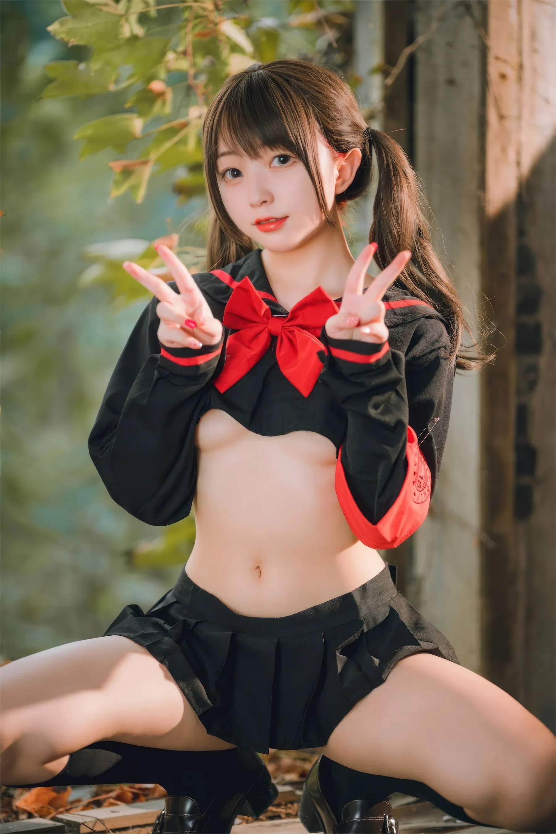 苗慄黃昏空姐美照 – 高貴魅力自然光實錄精選 - 96