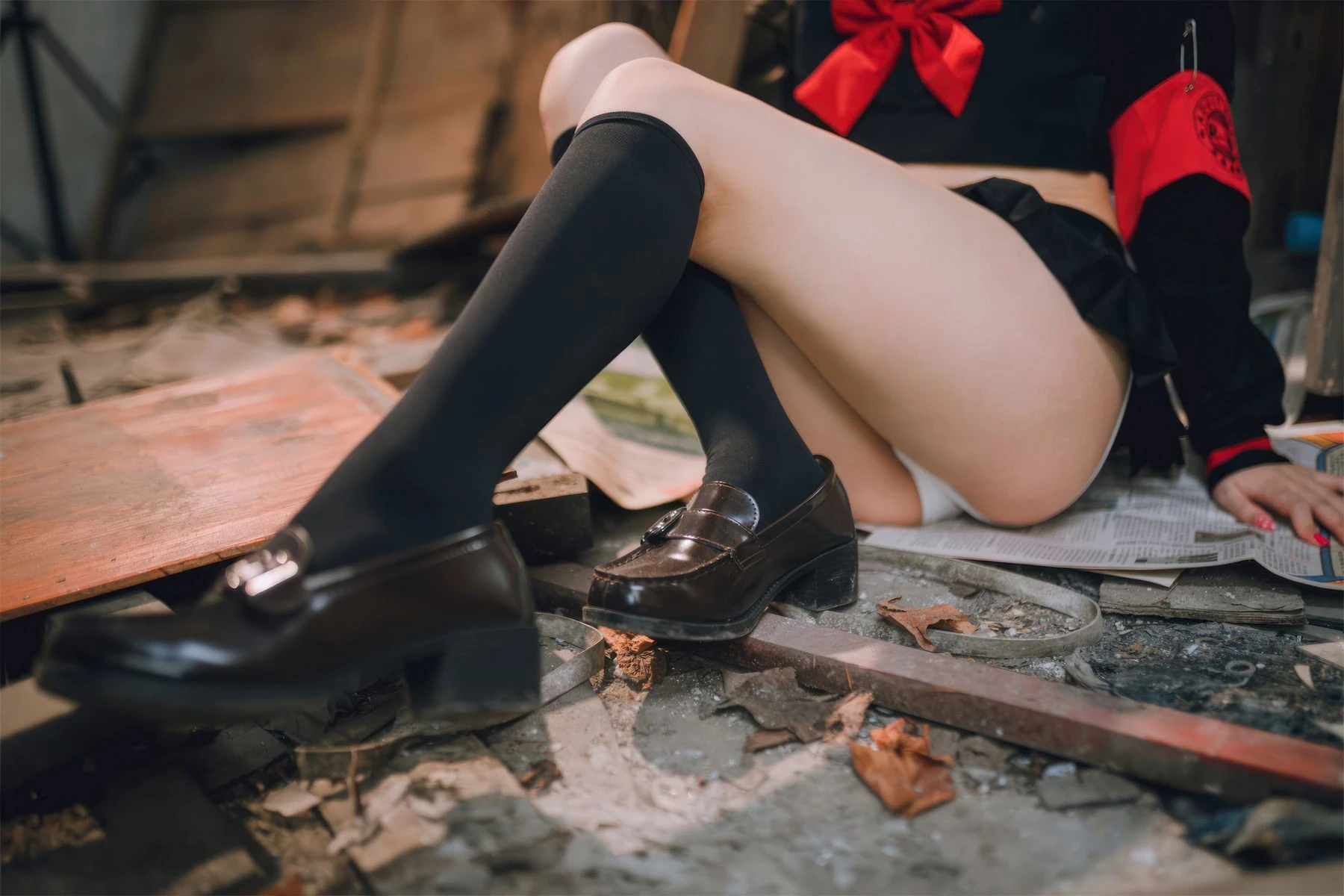 苗慄黃昏空姐美照 – 高貴魅力自然光實錄精選 - 98