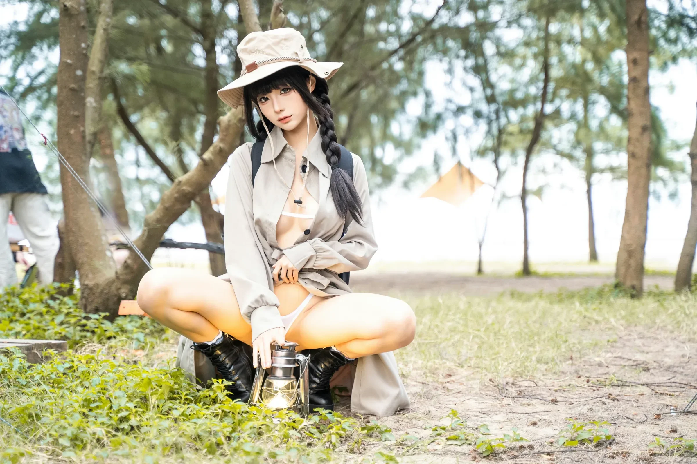 火辣校花私藏美照 – 桃園戶外夜晚獨家呈現獨家 - 17