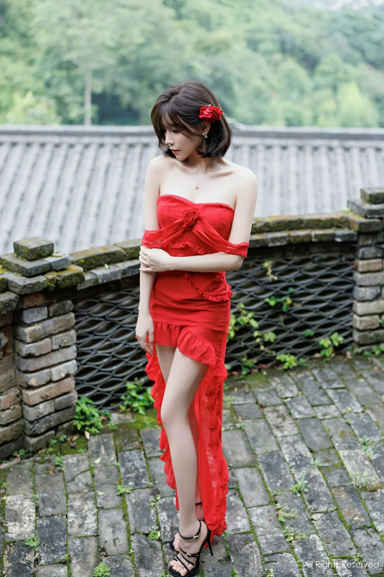 舞者優雅山景寫真 – 櫻花季自信風格展現典藏 - 21