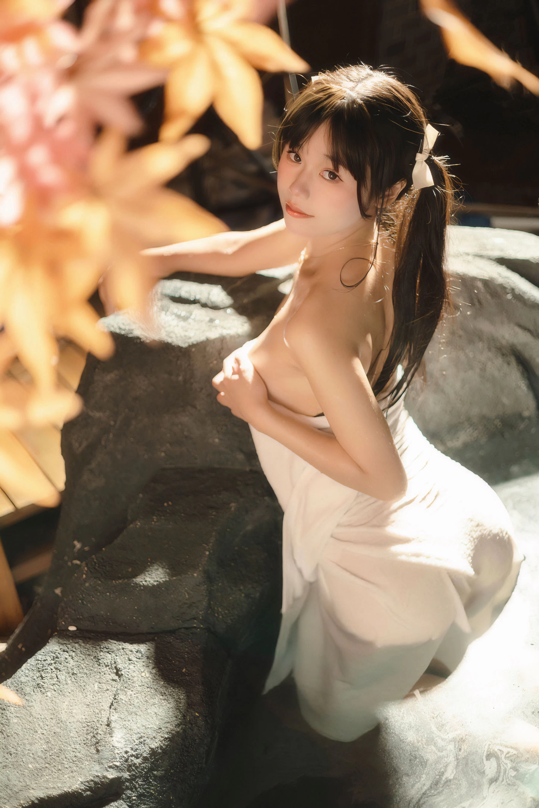 護士清純海邊寫真 – 夏季浪漫風格展現典藏 - 16