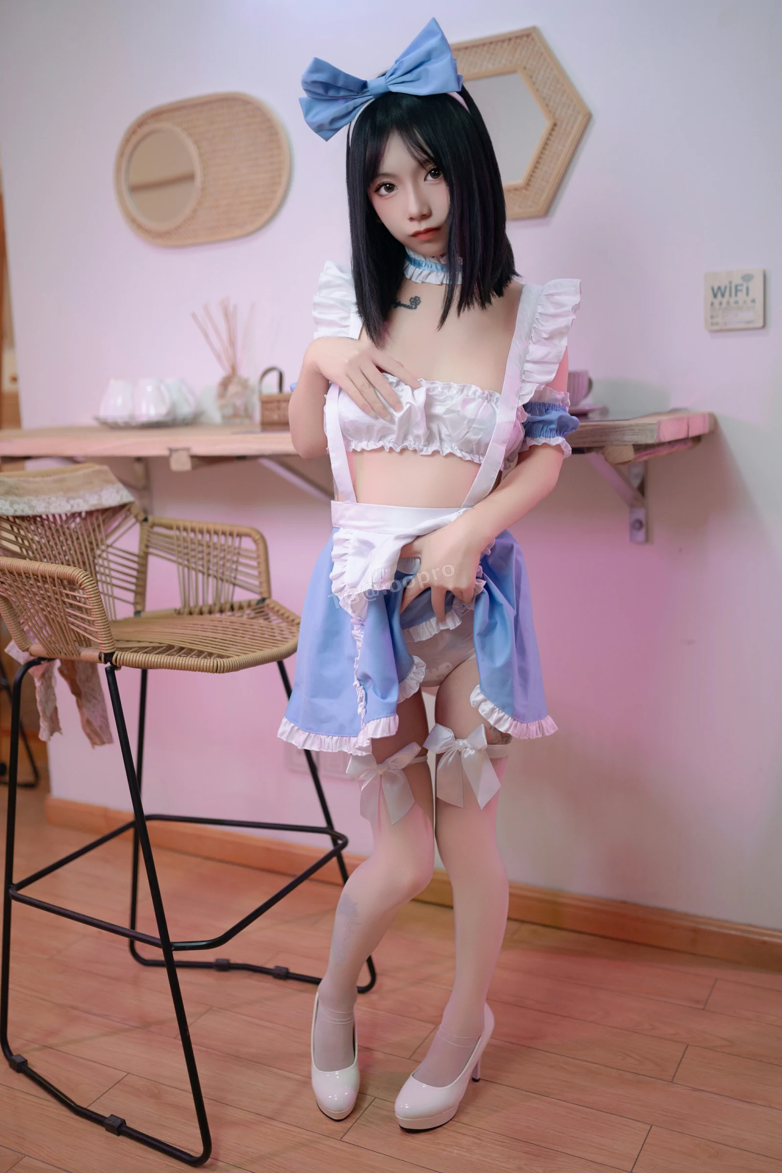 神秘時刻護士海邊寫真 – 櫻花季活潑風採再現限量 - 17