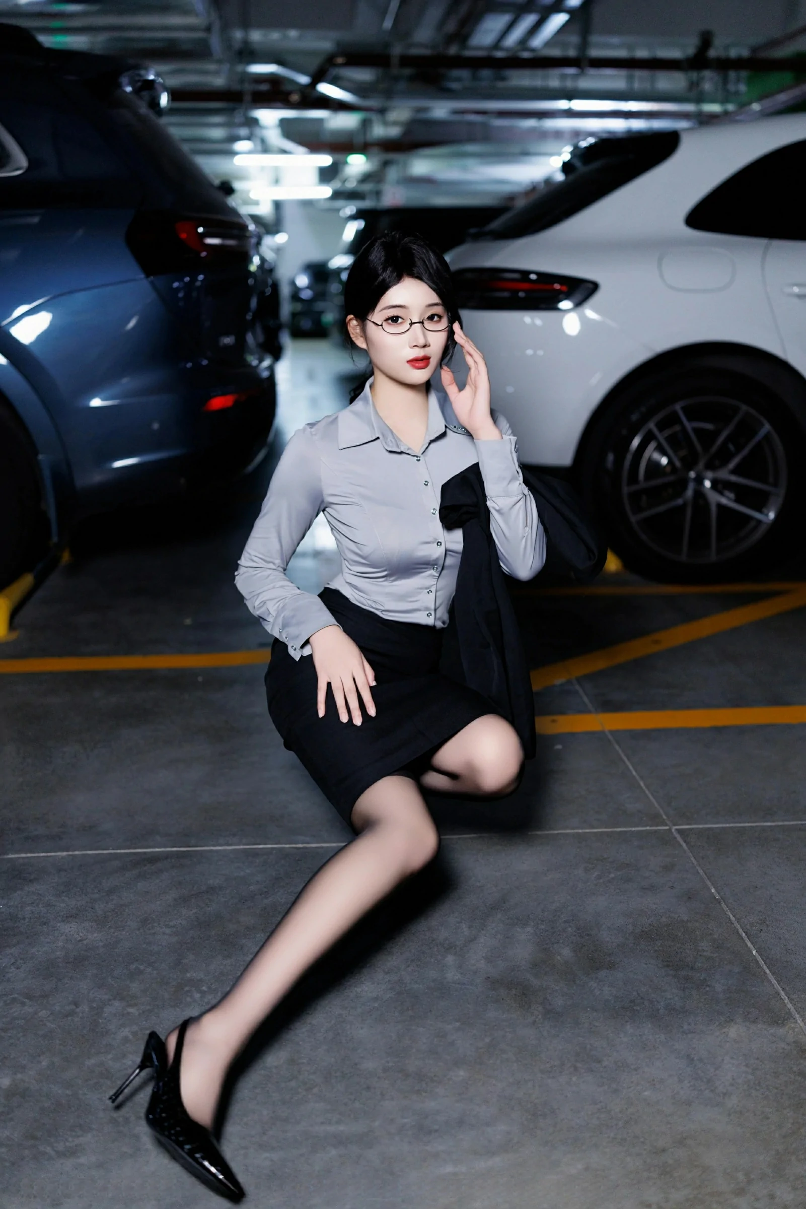 車模高貴山景寫真 – 櫻花季神秘風格展現珍藏 - 20