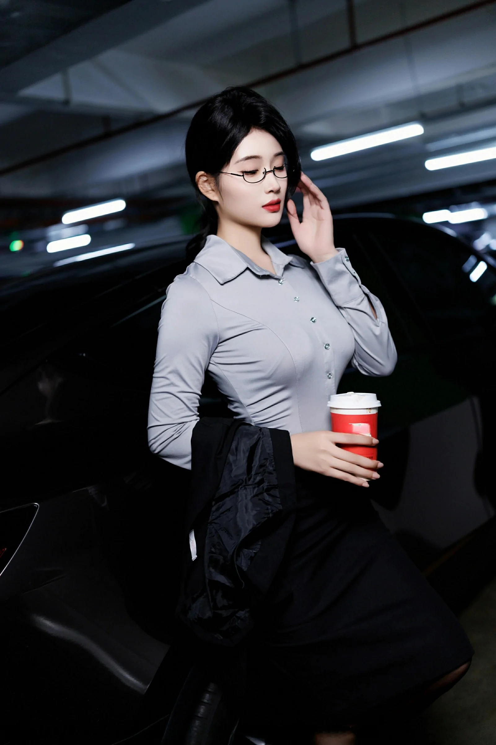 車模高貴山景寫真 – 櫻花季神秘風格展現珍藏 - 29