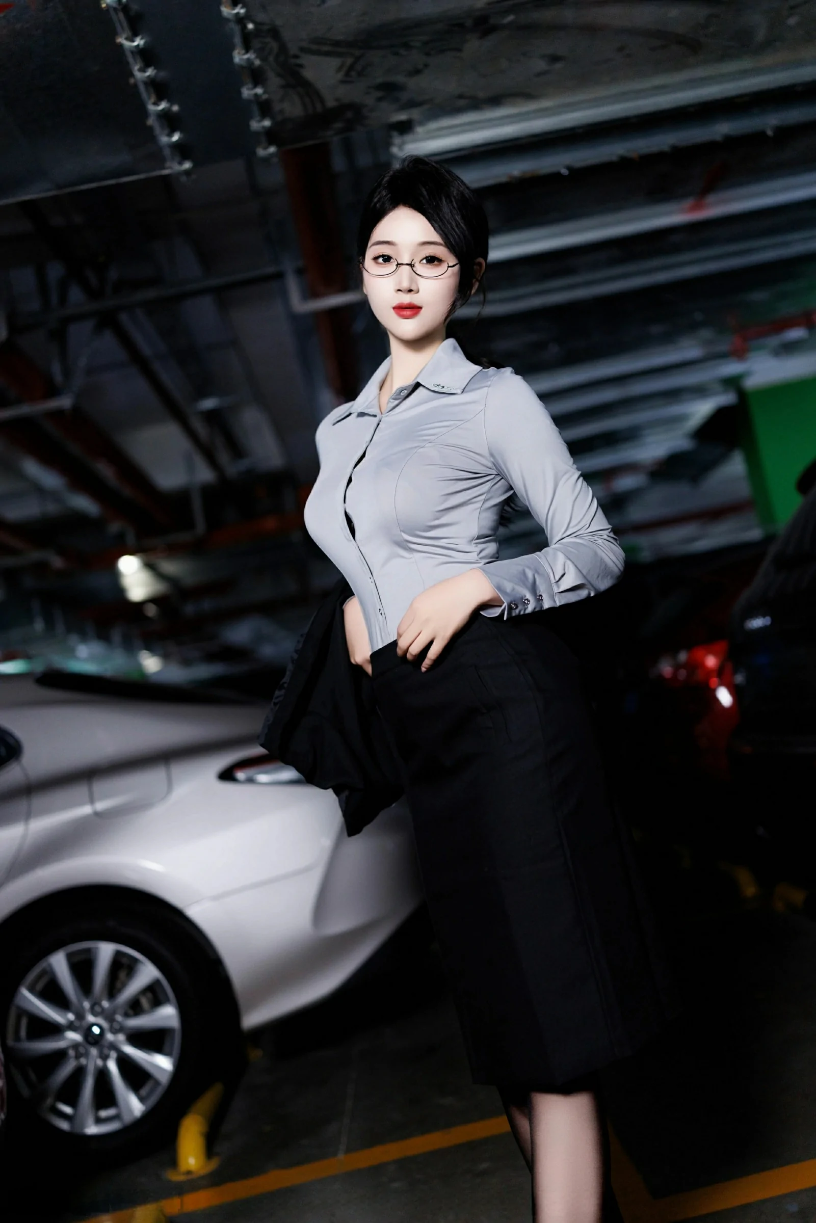 車模高貴山景寫真 – 櫻花季神秘風格展現珍藏 - 33