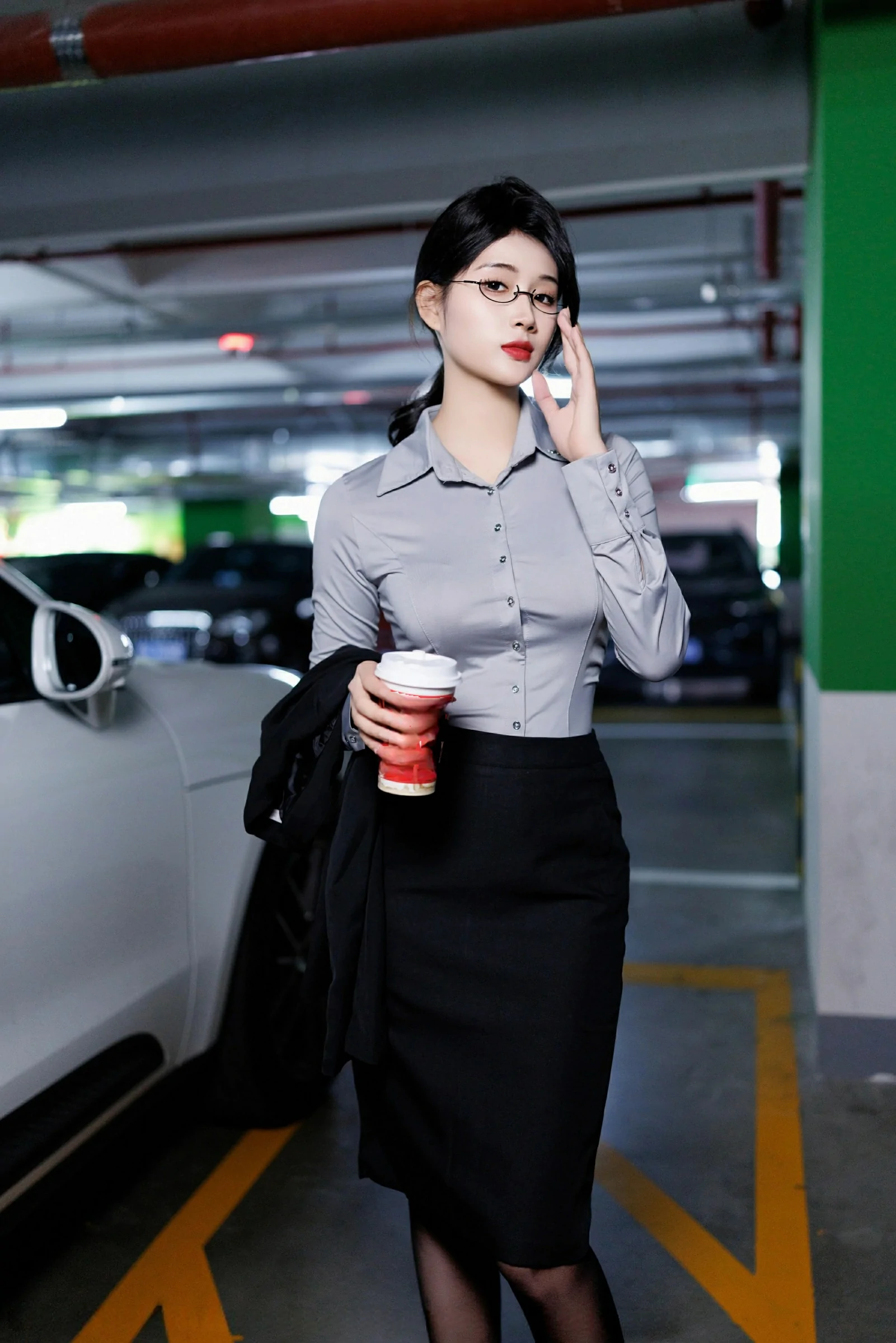 車模高貴山景寫真 – 櫻花季神秘風格展現珍藏 - 4
