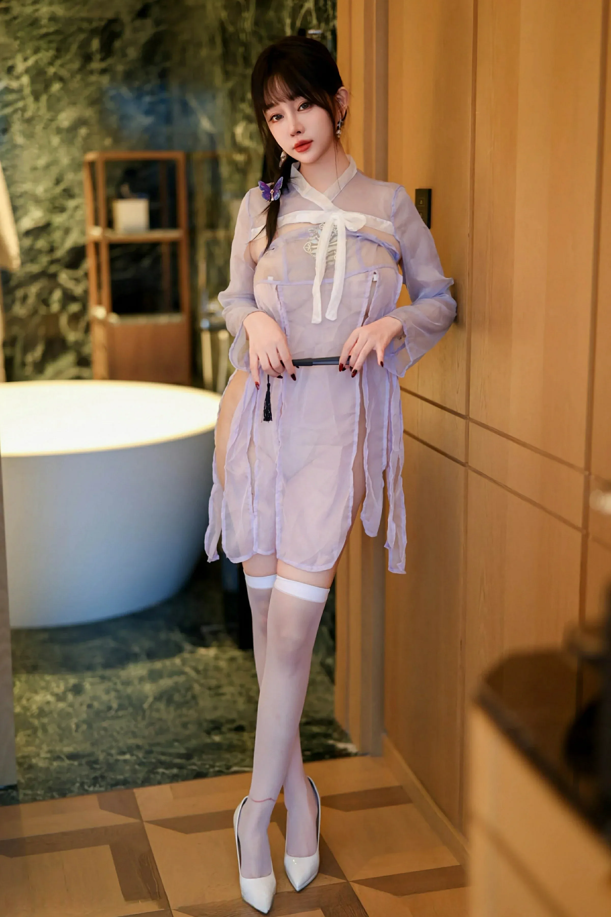 優雅時刻主播自然光寫真 – 夏日清純風採再現珍藏 - 2
