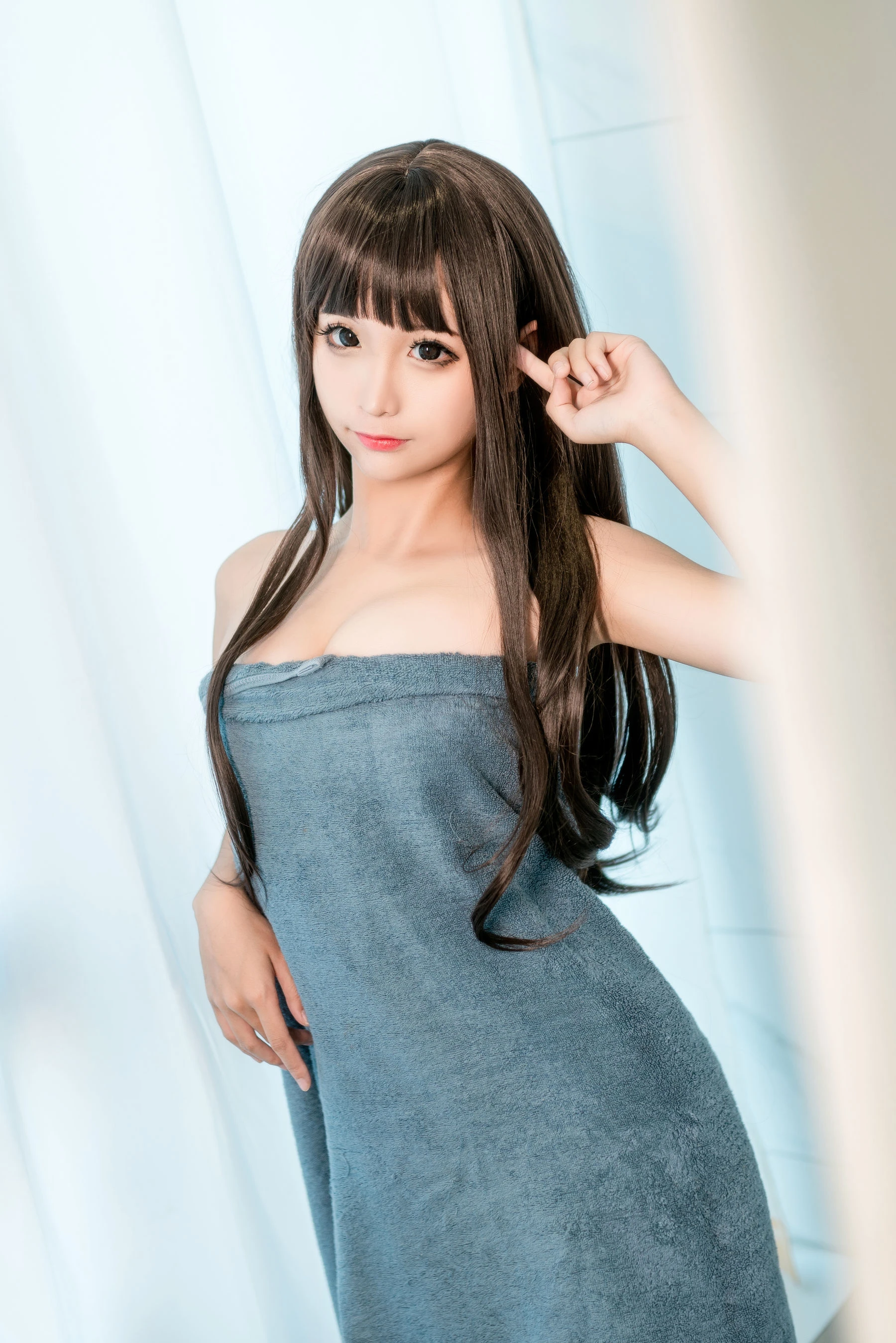 模特清純山景寫真 – 冬季優雅風格展現珍藏 - 6