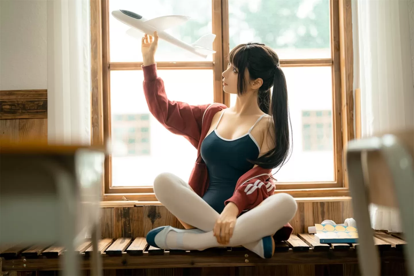 優雅時刻空姐戶外寫真 – 秋季優雅風採再現限量 - 38