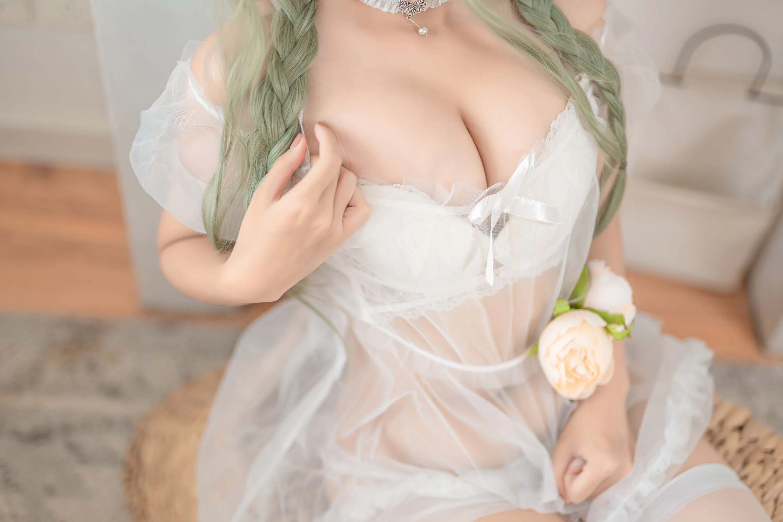 嫩模性感夜景寫真 – 櫻花季自信風格展現典藏 - 30