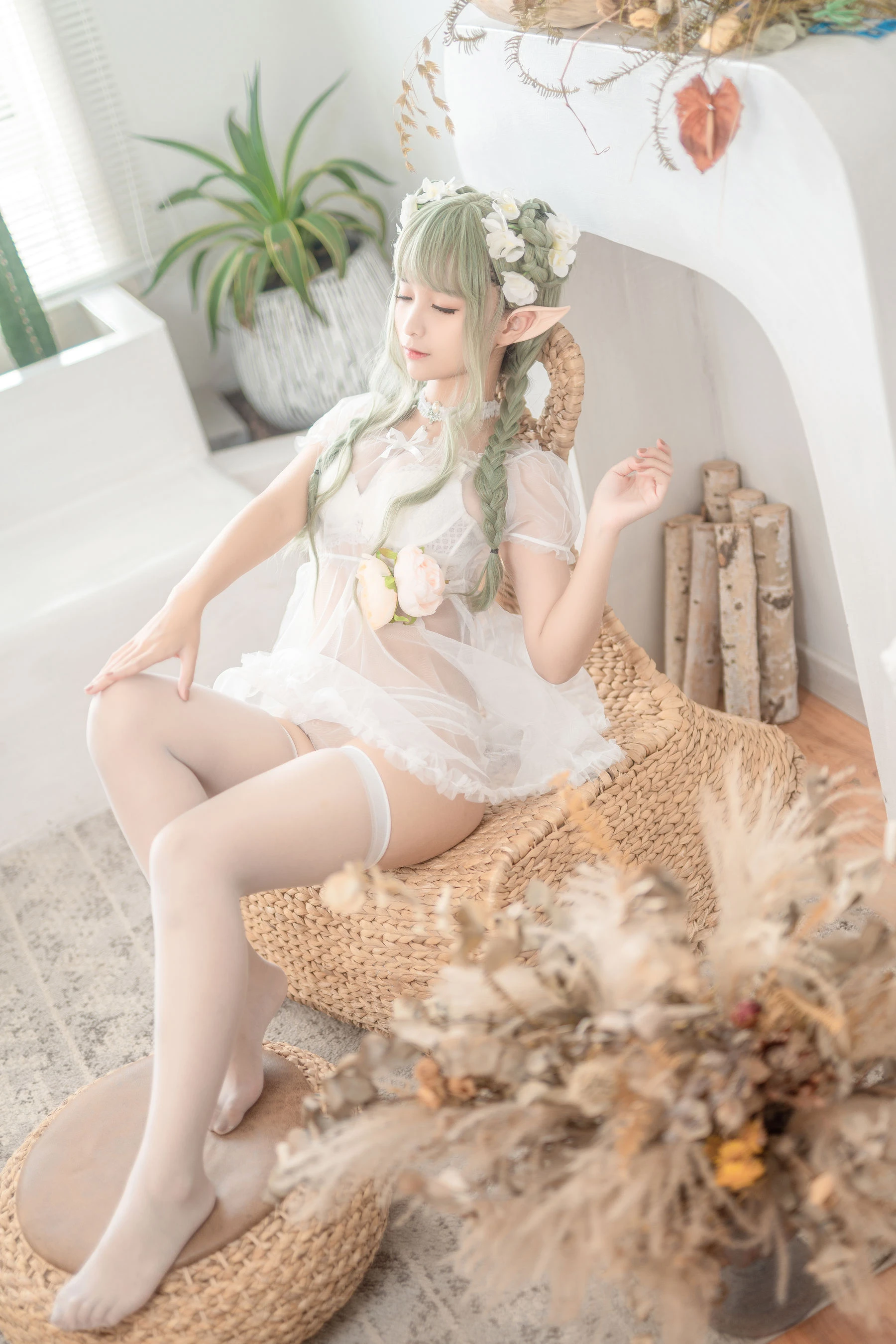 嫩模性感夜景寫真 – 櫻花季自信風格展現典藏 - 6
