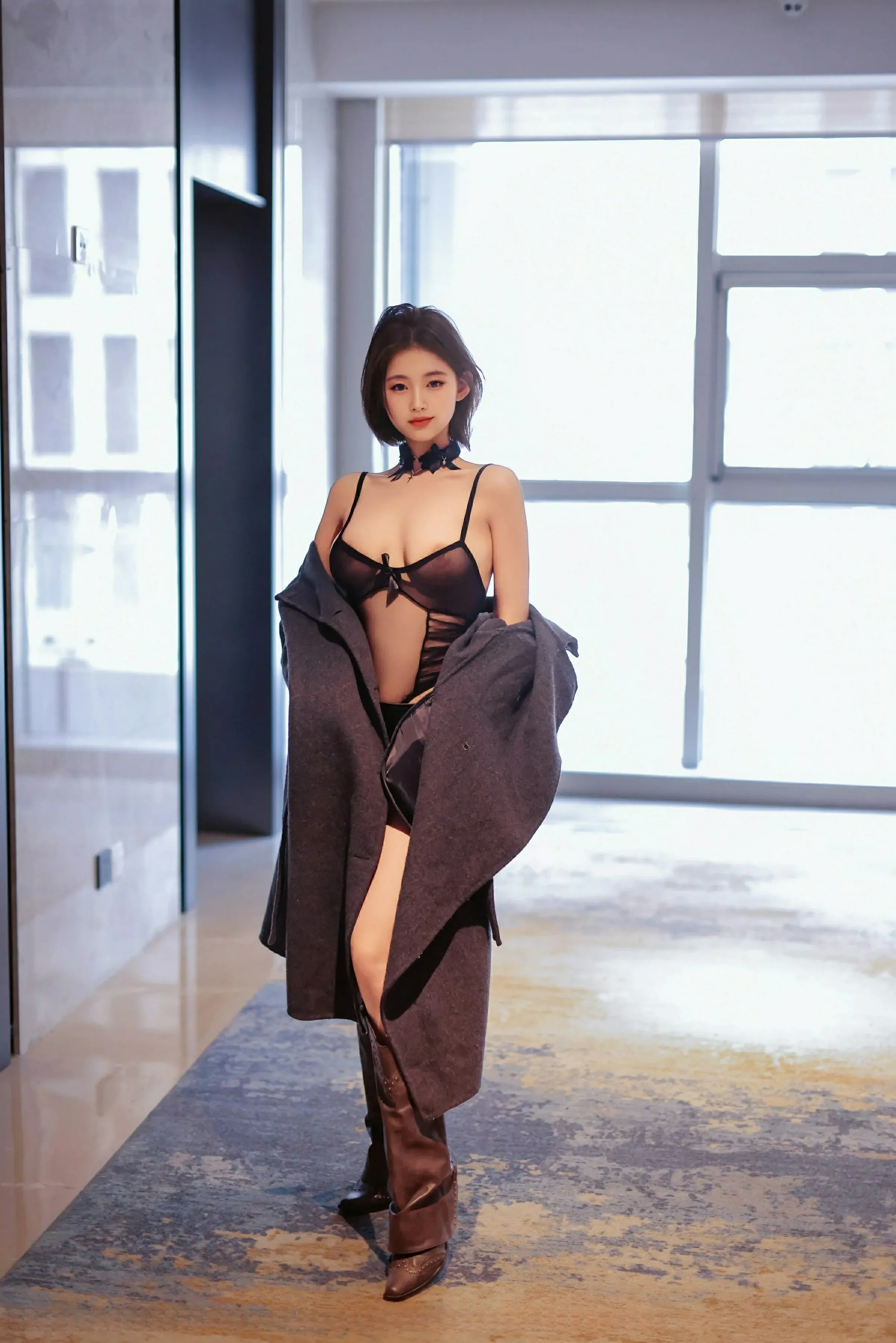 護士魅惑自然光寫真 – 雪景激情風格展現典藏 - 18