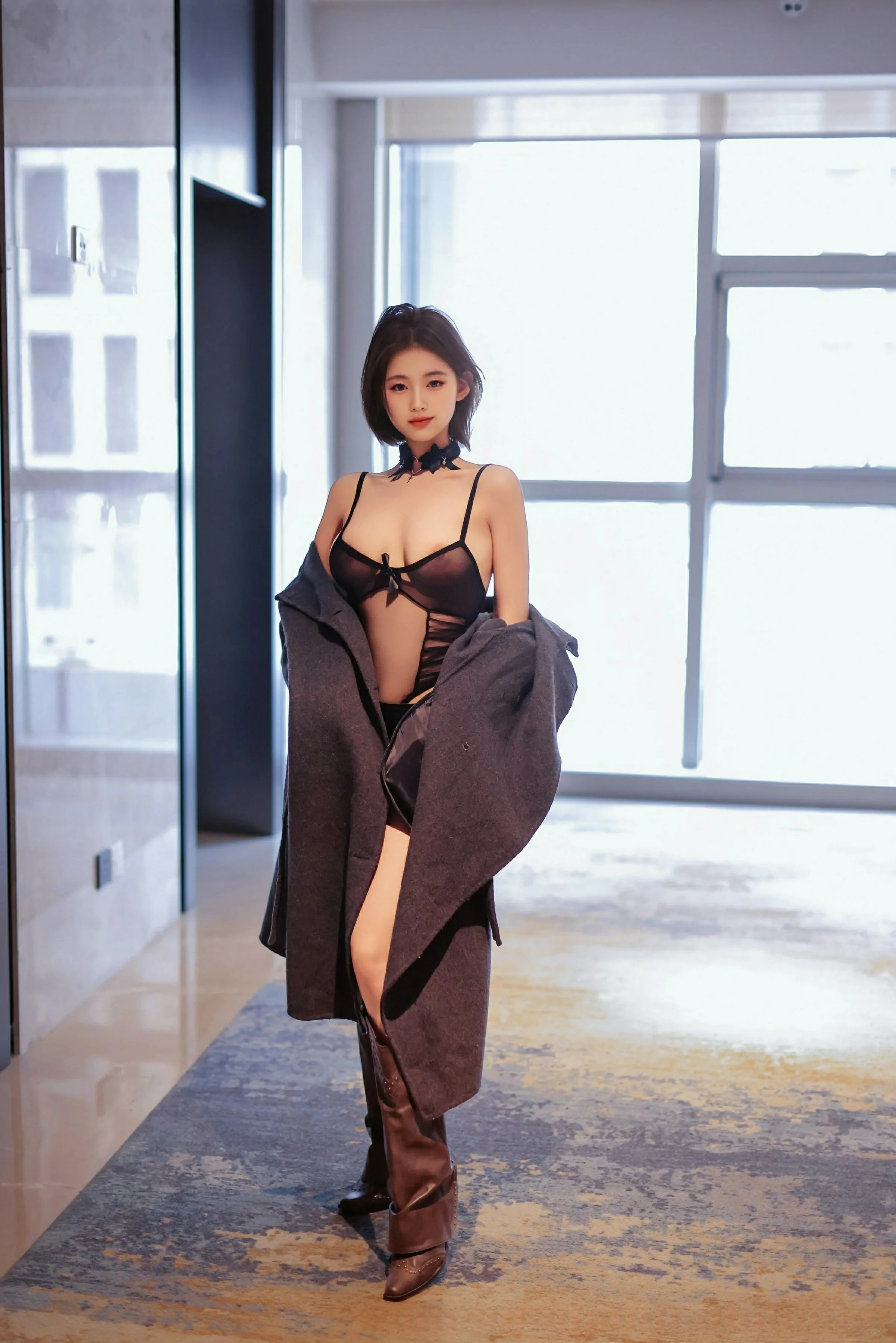 護士魅惑自然光寫真 – 雪景激情風格展現典藏 - 4