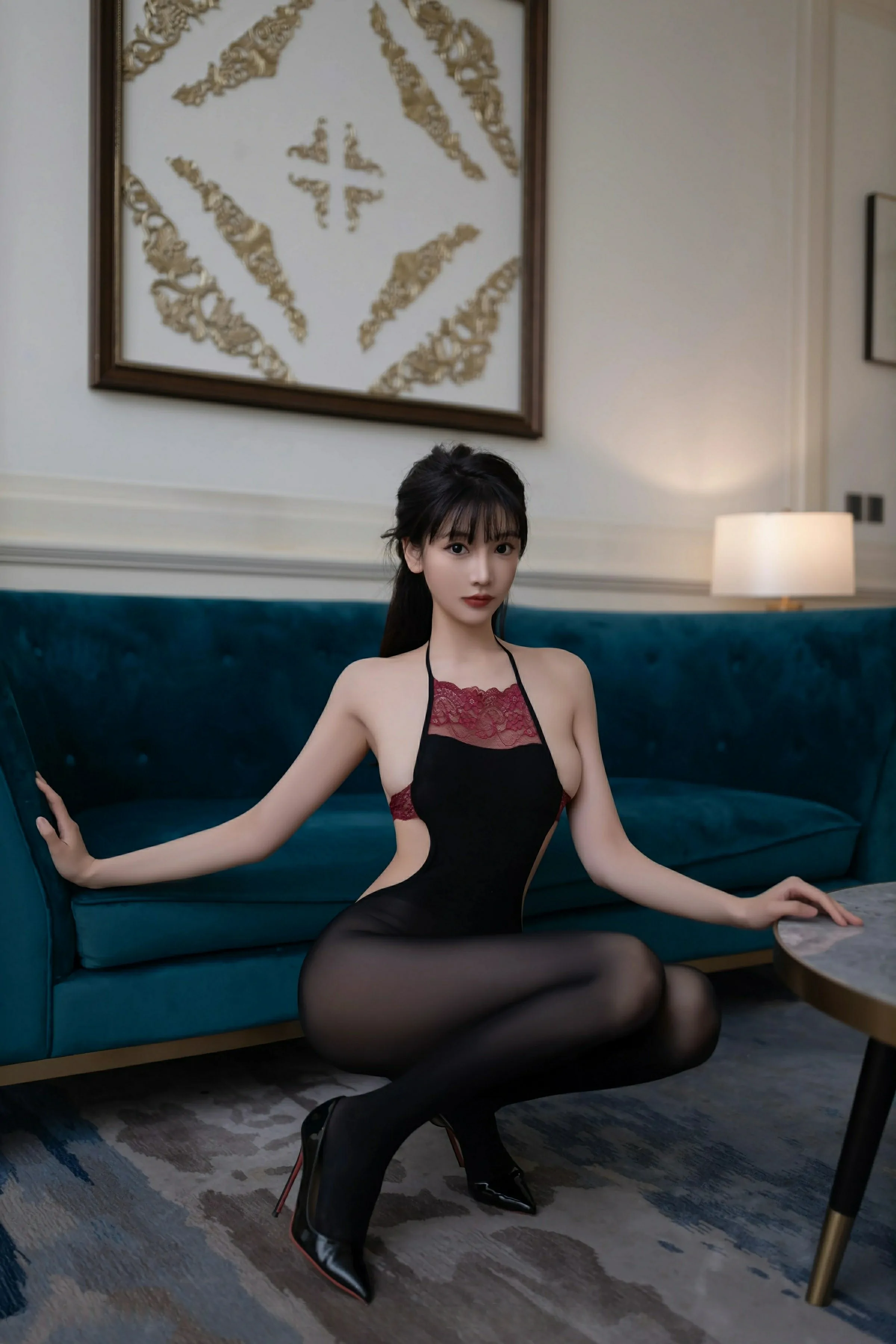 苗慄深夜主播美照 – 時尚魅力自然光實錄獨家 - 19
