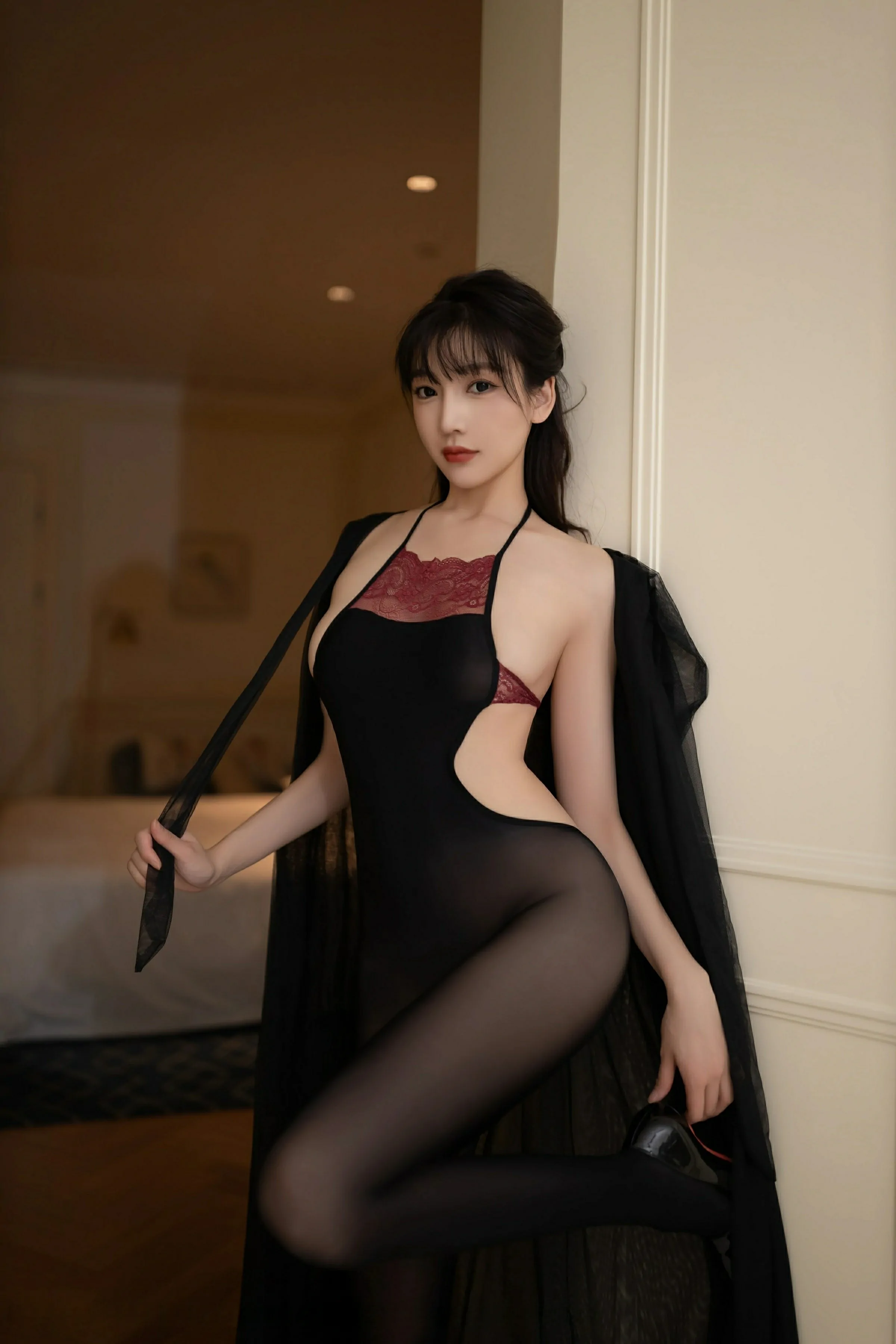 苗慄深夜主播美照 – 時尚魅力自然光實錄獨家 - 5
