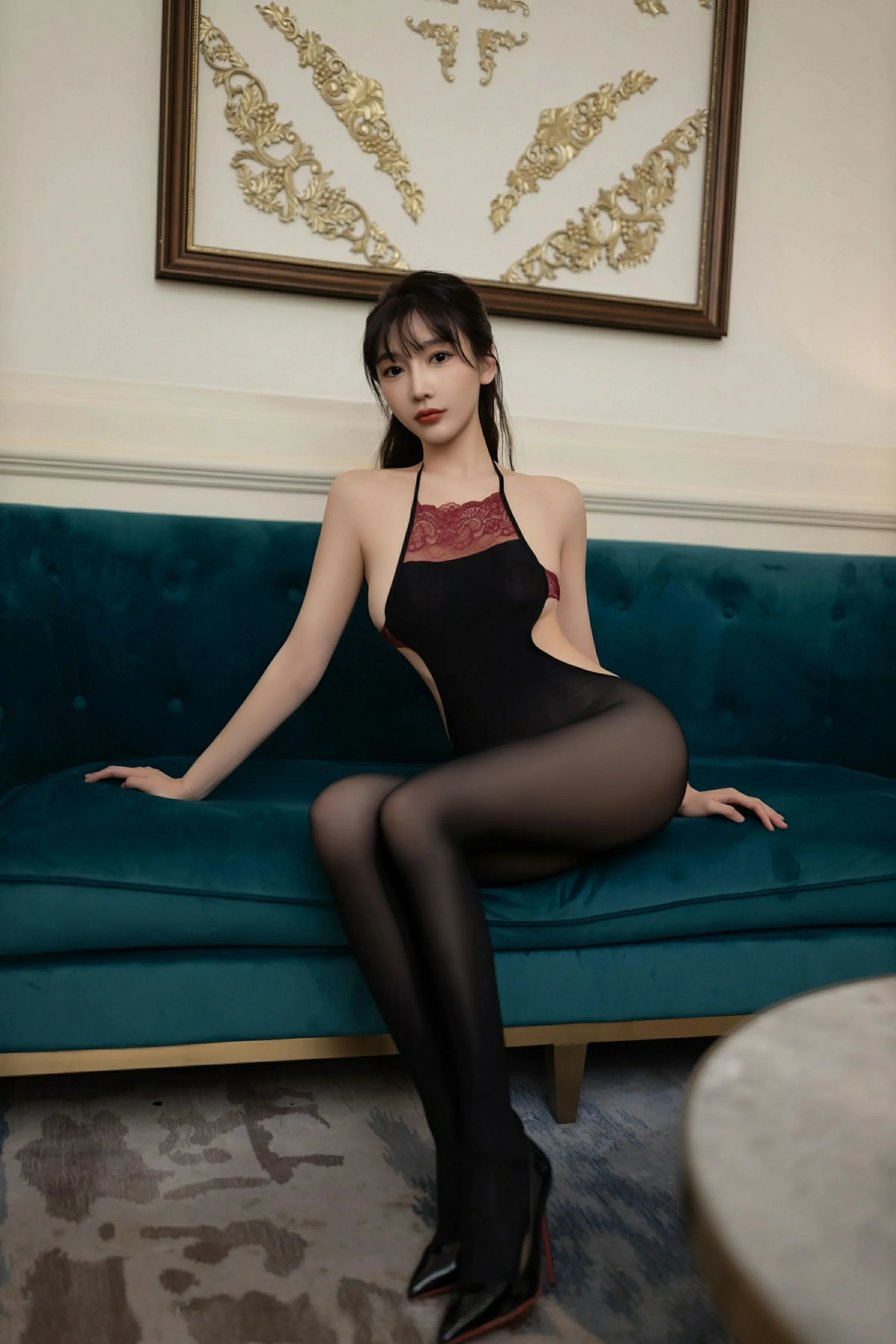 苗慄深夜主播美照 – 時尚魅力自然光實錄獨家 - 9