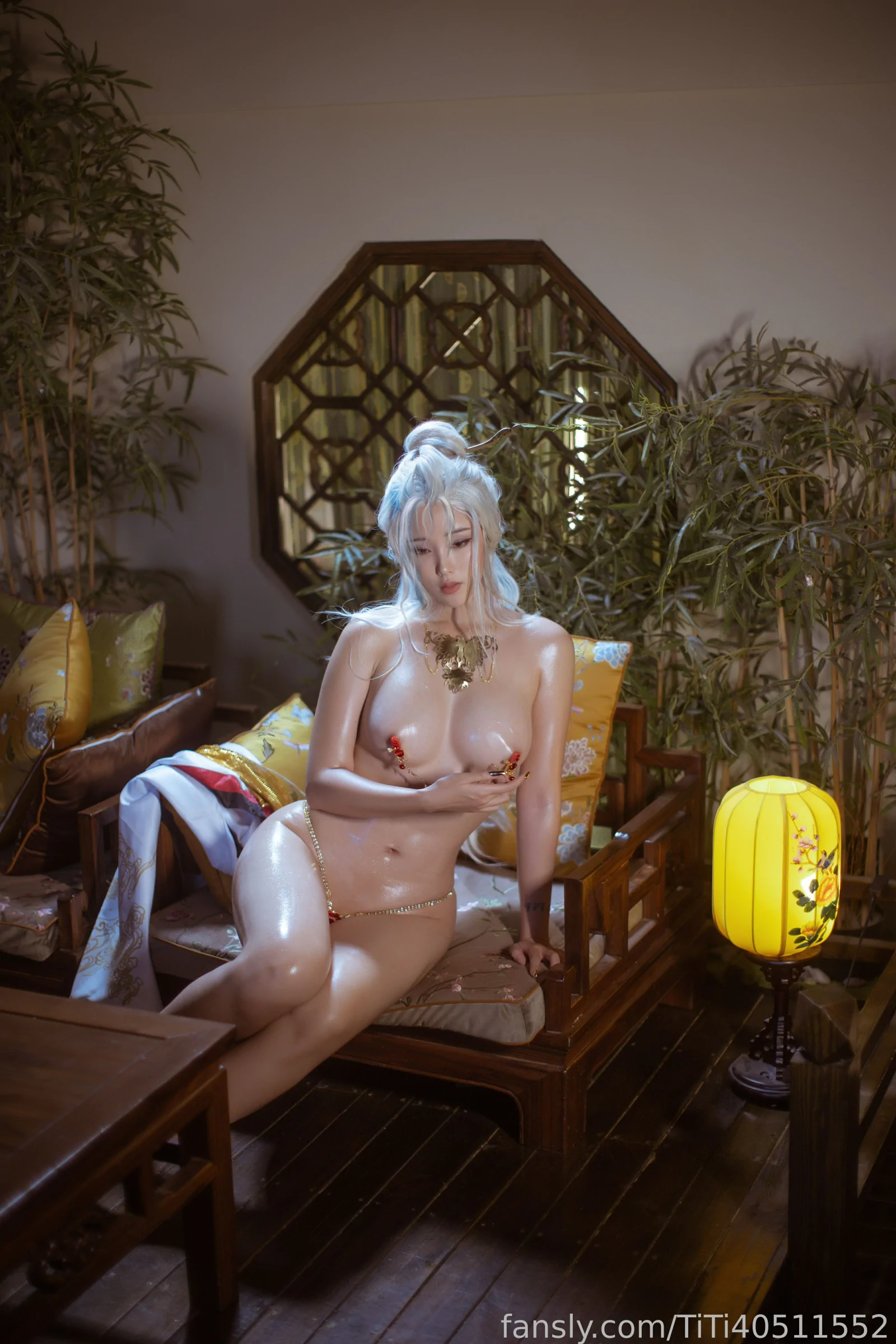嫩模高貴山景寫真 – 雨季溫柔風格展現典藏 - 12
