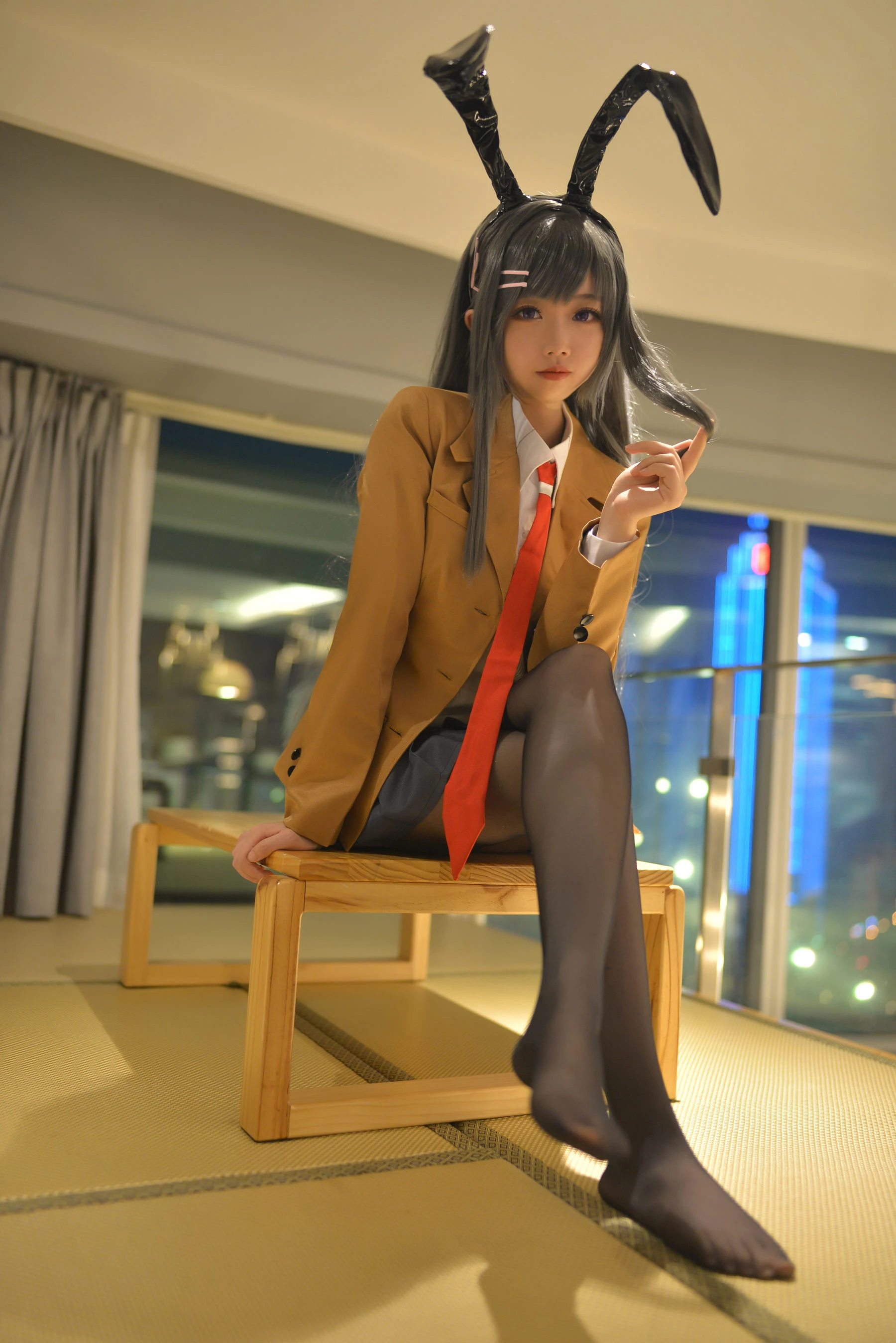 夜晚桃園空姐寫真精選 – 火辣自然光優雅完美融合限量 - 4
