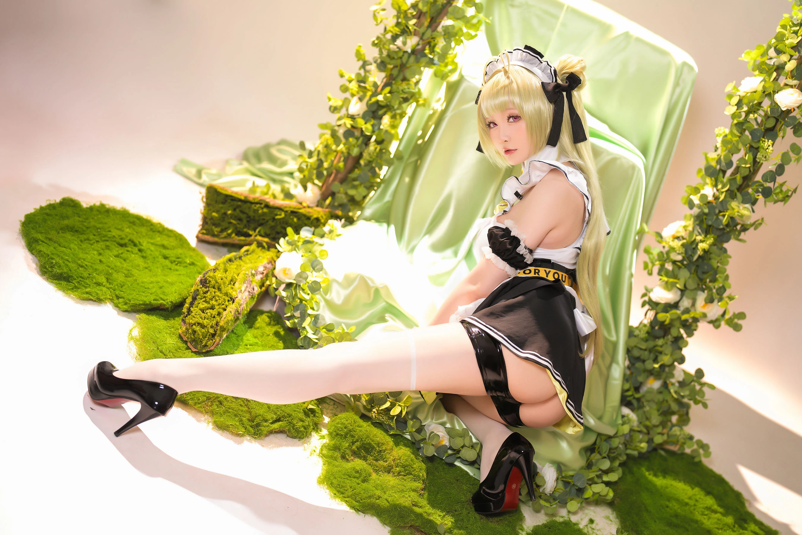 嫩模甜美街拍寫真 – 櫻花季活力風格展現珍藏 - 58