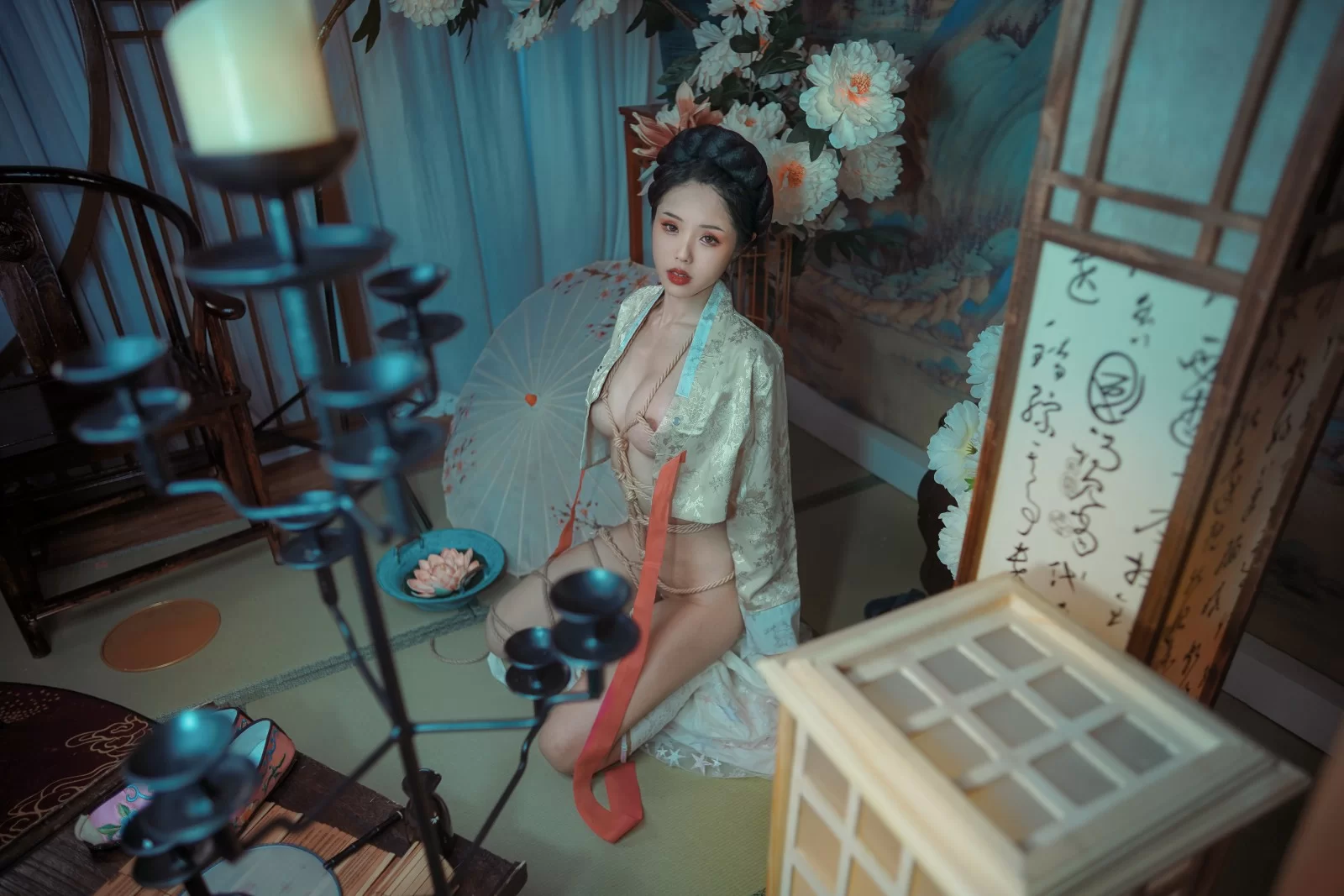 [熟女]高心怡室內高清大片珍藏：高心怡甜美演繹曲線完美神韻綻放寫真藝術 - 40