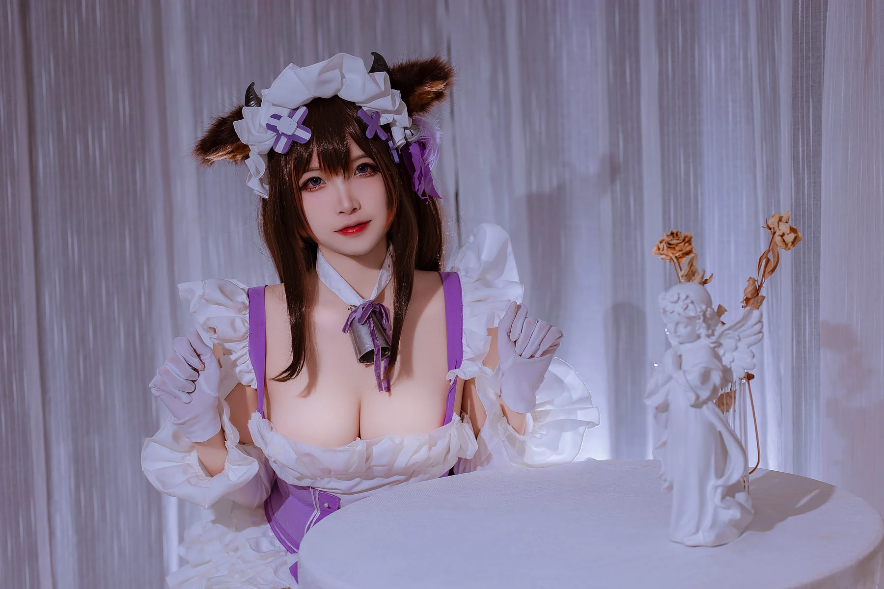 [美模]謝雨菲謝雨菲私藏高清大片：寫真館清純魅力彰顯翹臀寫真合集 - 31