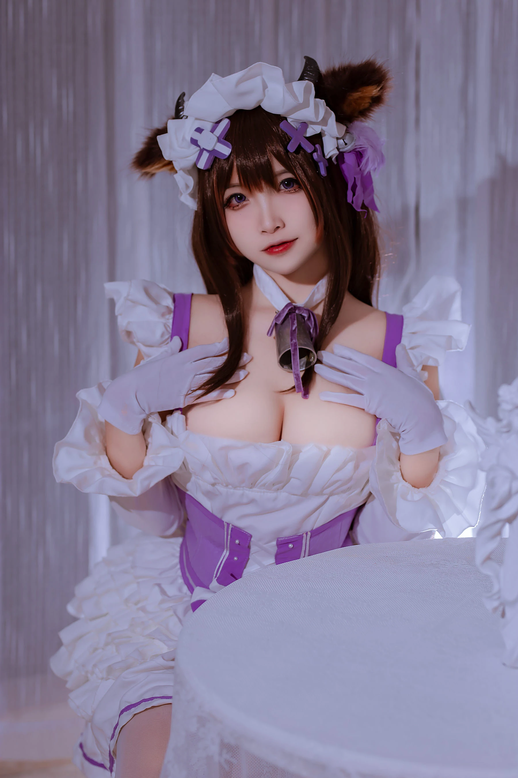 [美模]謝雨菲謝雨菲私藏高清大片：寫真館清純魅力彰顯翹臀寫真合集 - 40