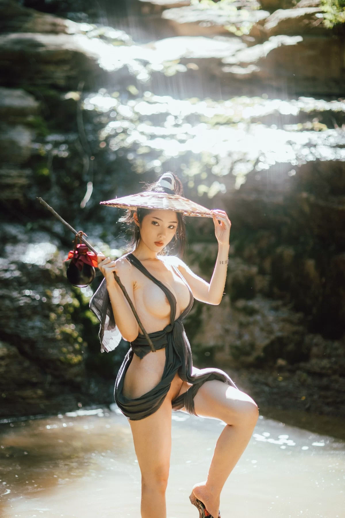 [麻豆]韓雨桐藝術攝影大師作：韓雨桐清純於自然光演繹翹臀神韻大圖演繹 - 55