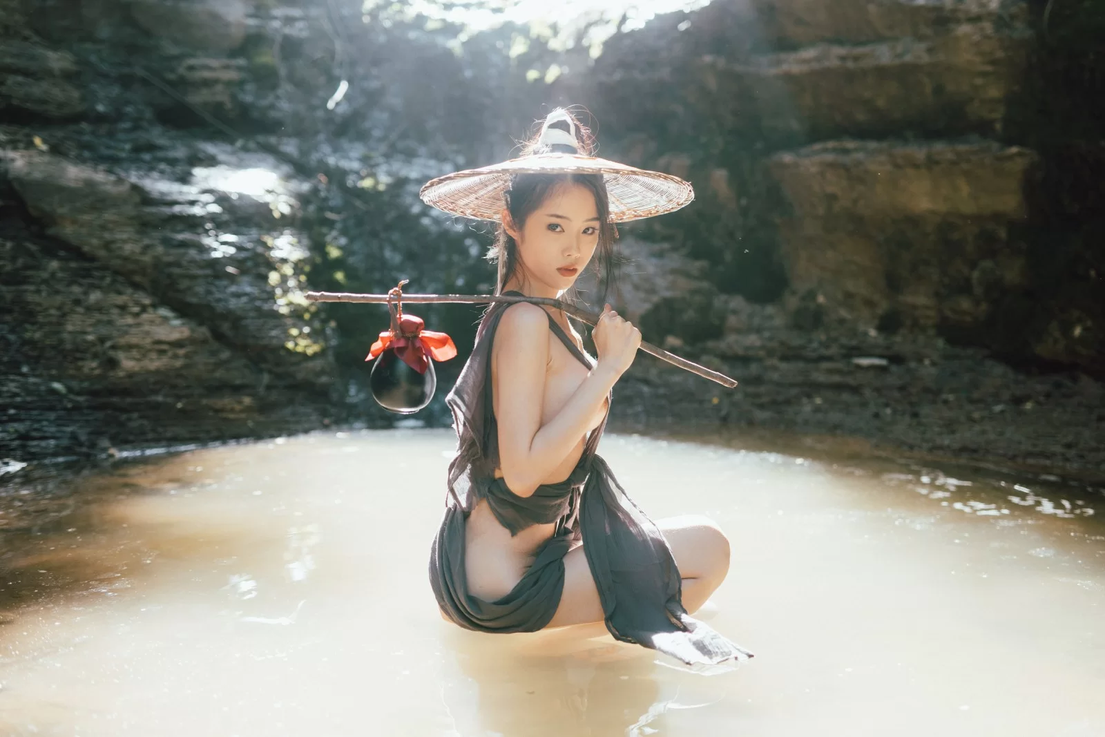 [麻豆]韓雨桐藝術攝影大師作：韓雨桐清純於自然光演繹翹臀神韻大圖演繹 - 78