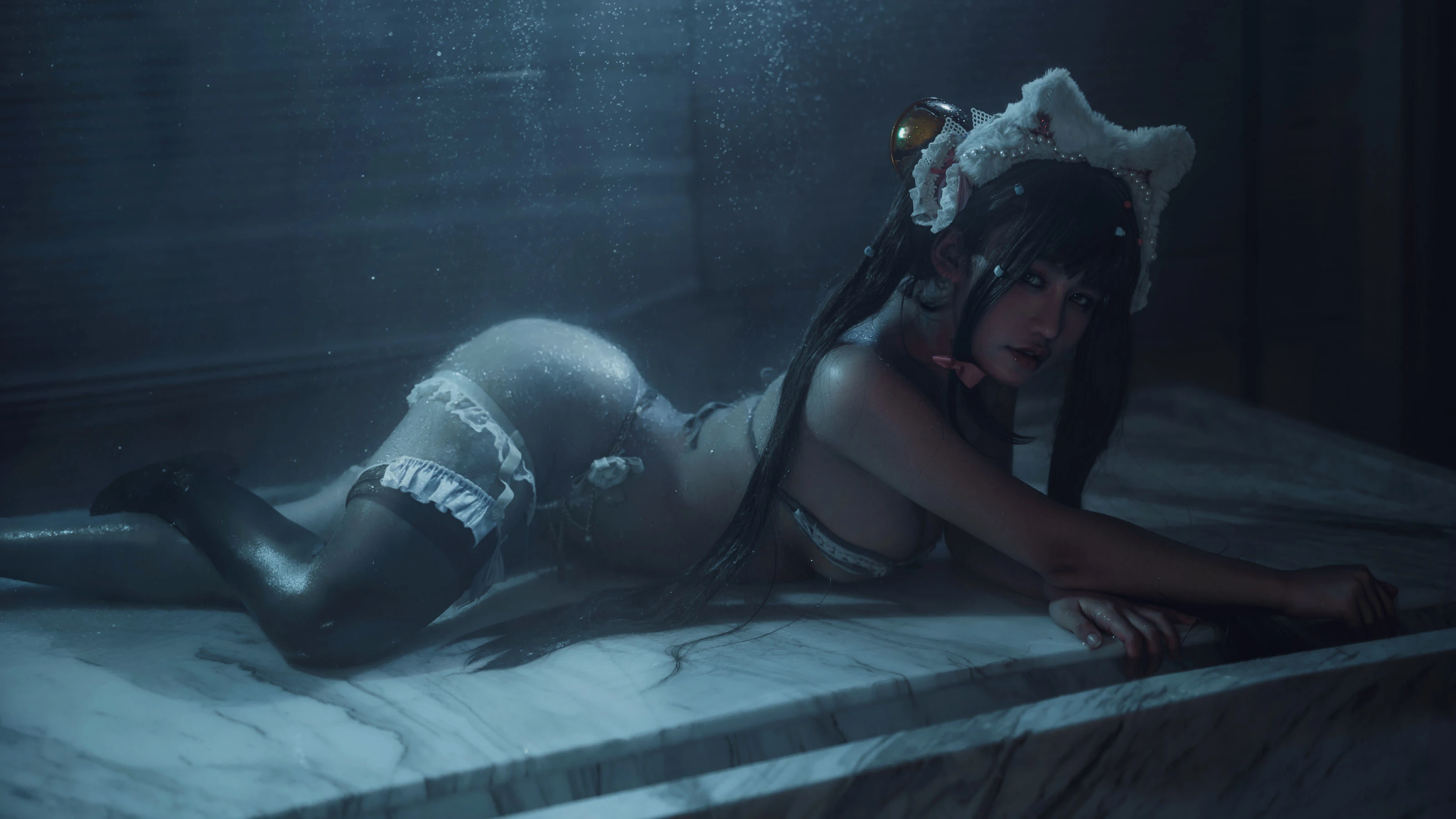 [Showgirl]許思雨首發攝影棚美圖藝術：許思雨火辣韻味展現美胸完美曲線寫真 - 20