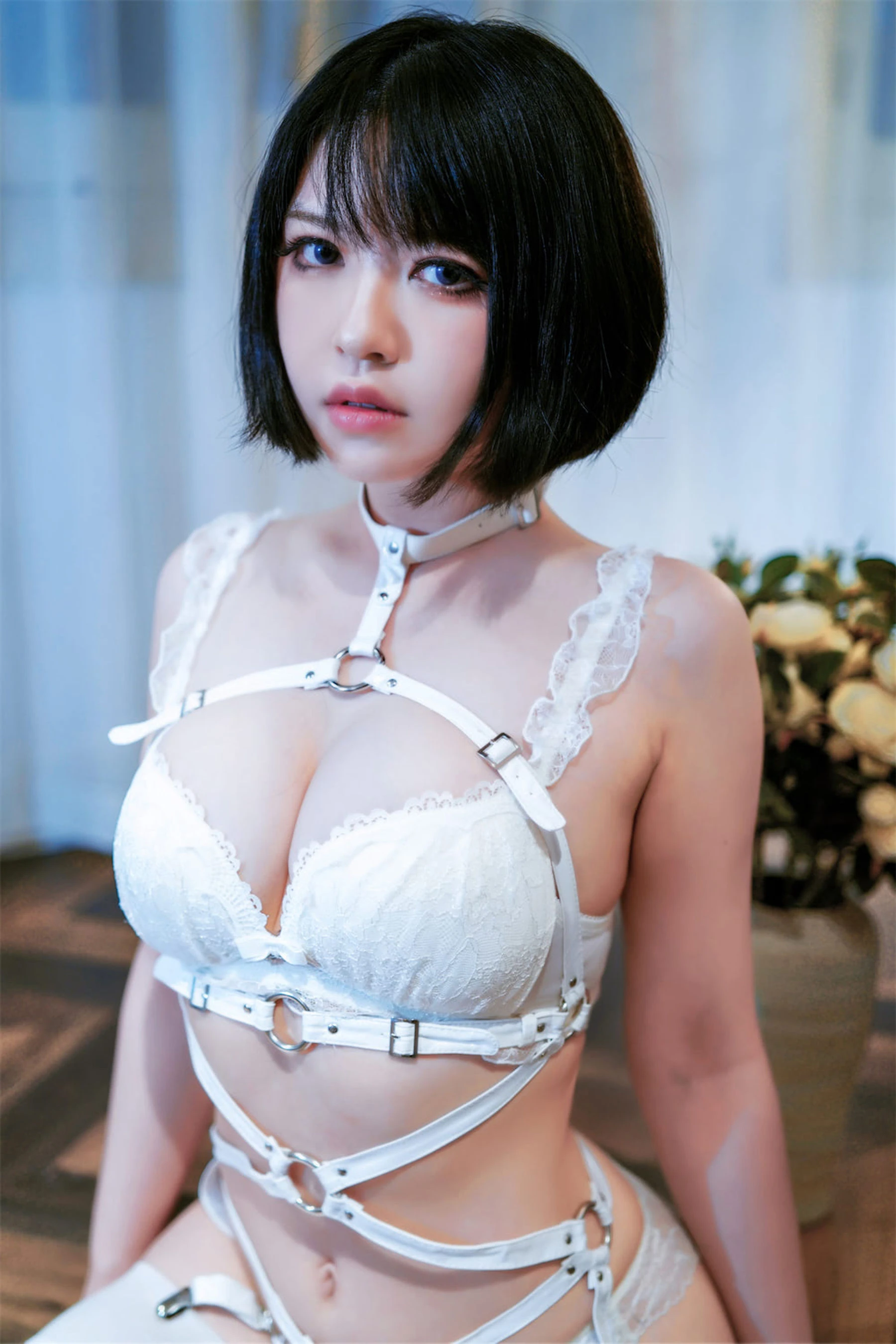 [空姐]陳雨婷高清美圖作品：室內攝影魅惑凸顯陳雨婷長腿曲線格調綻放寫真集 - 13