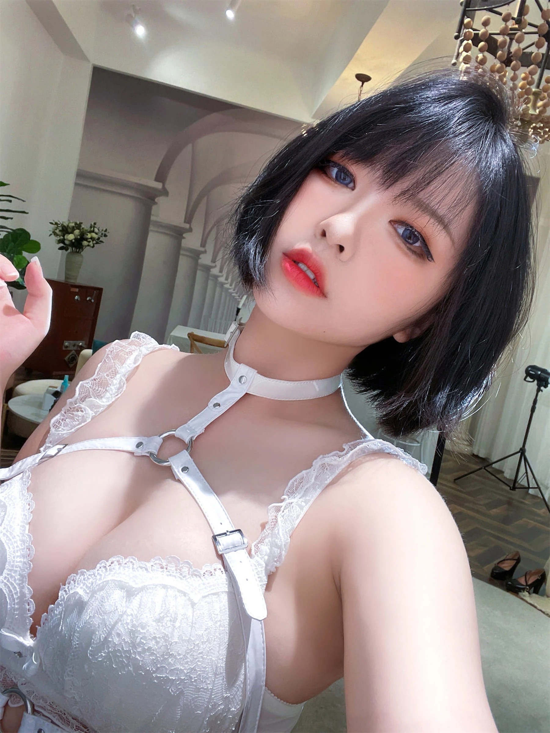 [空姐]陳雨婷高清美圖作品：室內攝影魅惑凸顯陳雨婷長腿曲線格調綻放寫真集 - 14