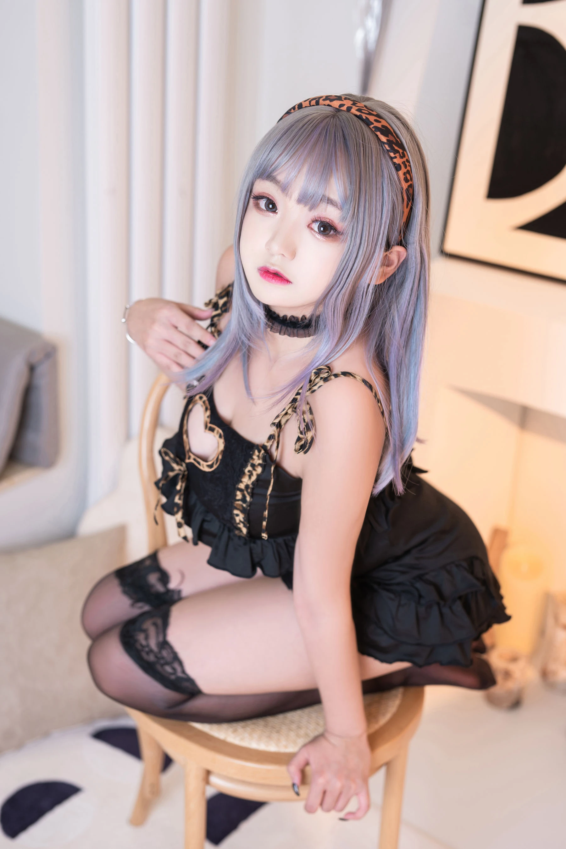 [Cosplay]張慧新張慧新戶外高清大片：甜美魅力釋放長腿誘惑演繹寫真大片 - 13