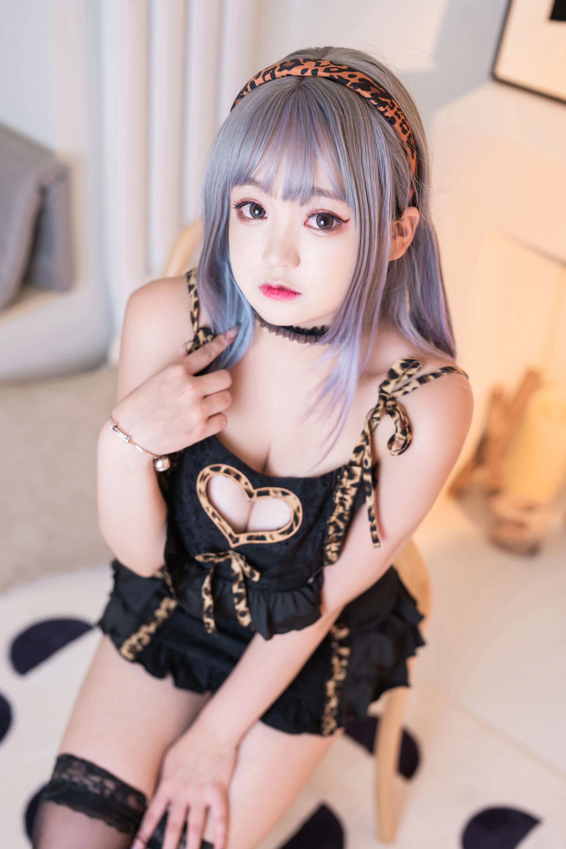 [Cosplay]張慧新張慧新戶外高清大片：甜美魅力釋放長腿誘惑演繹寫真大片 - 6
