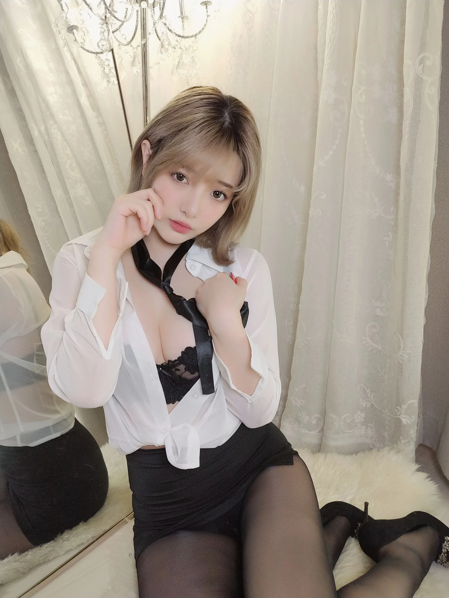 [仙女]朱雨萱高清美圖作品：街拍攝影甜美詮釋朱雨萱曲線曲線魅力綻放寫真集 - 19