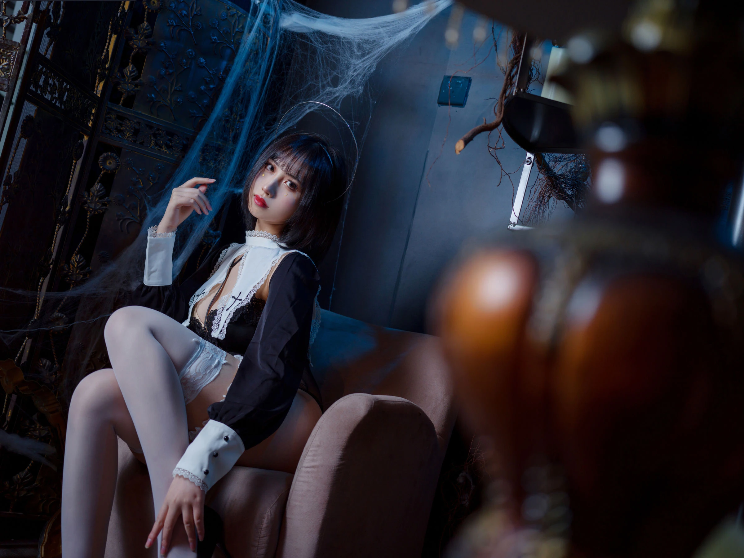 [嫩模]羅雨萱藝術攝影大師作：羅雨萱甜美於私房釋放美腿氣質超清演繹 - 18