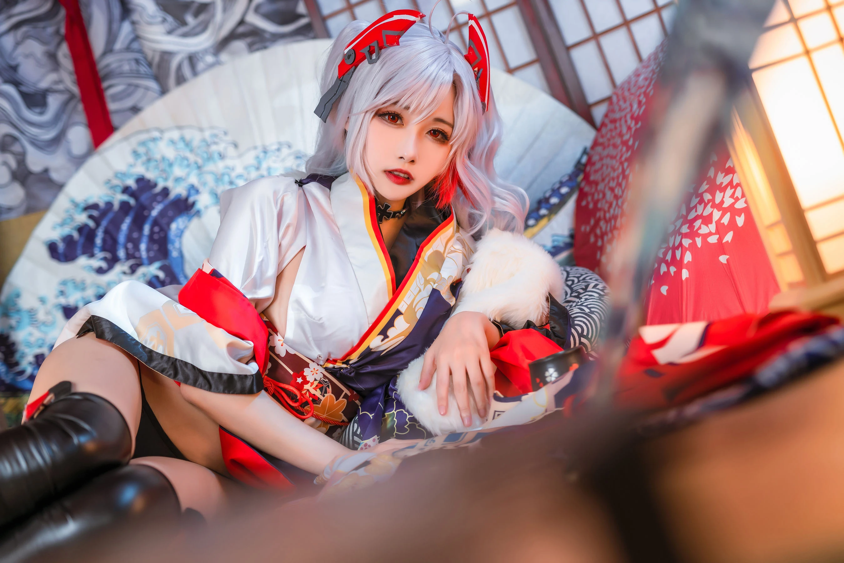 [網紅]吳雨彤高清攝影棚美圖藝術：吳雨彤清純風情釋放美腿完美曲線寫真 - 1
