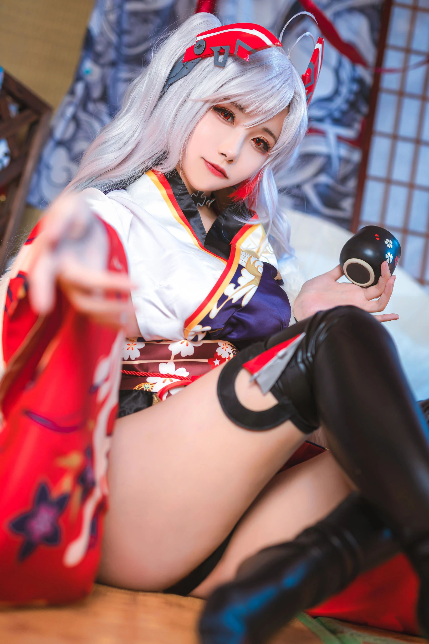[網紅]吳雨彤高清攝影棚美圖藝術：吳雨彤清純風情釋放美腿完美曲線寫真 - 13